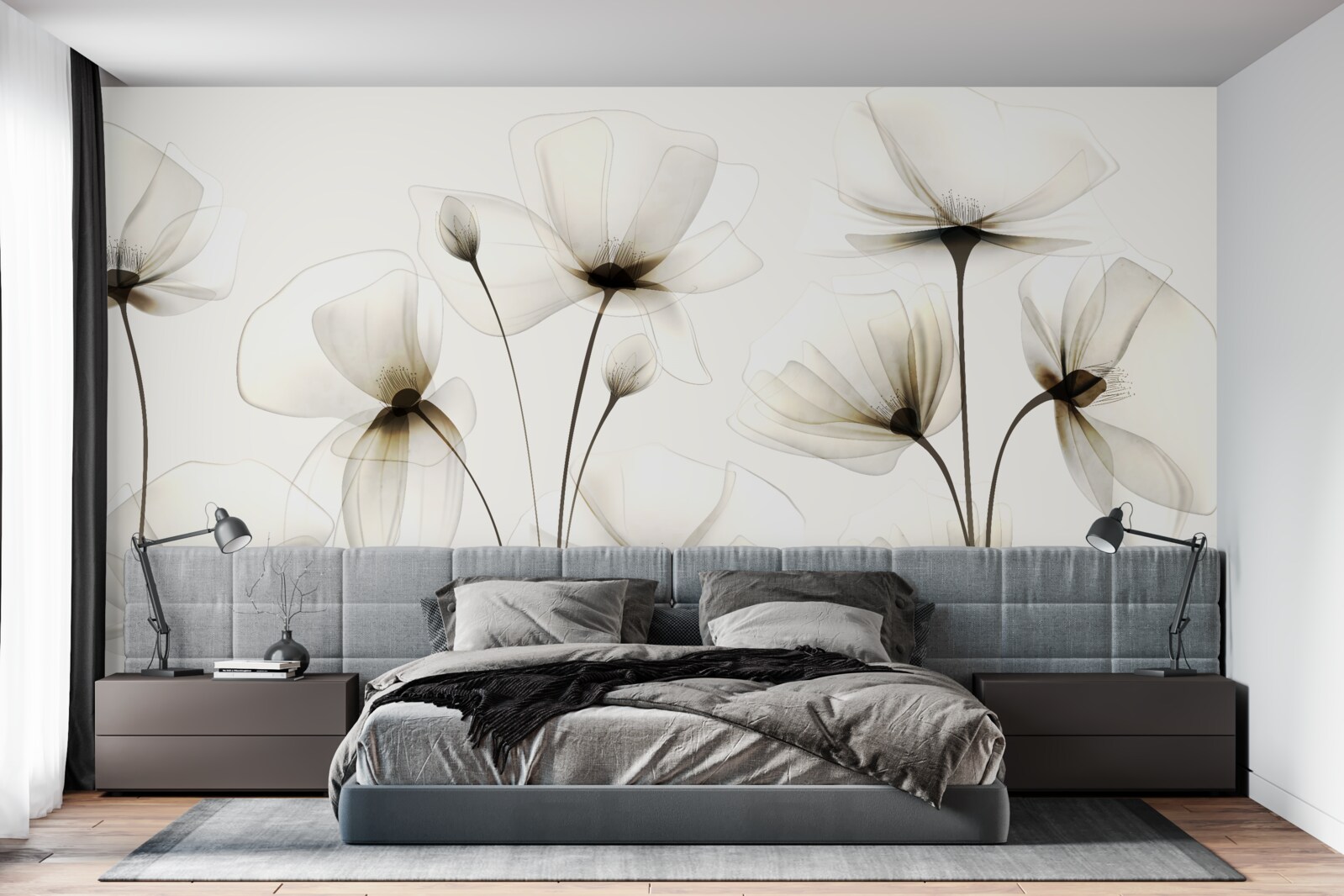 Fototapeta pełen wdzięku, półprzezroczysty mak