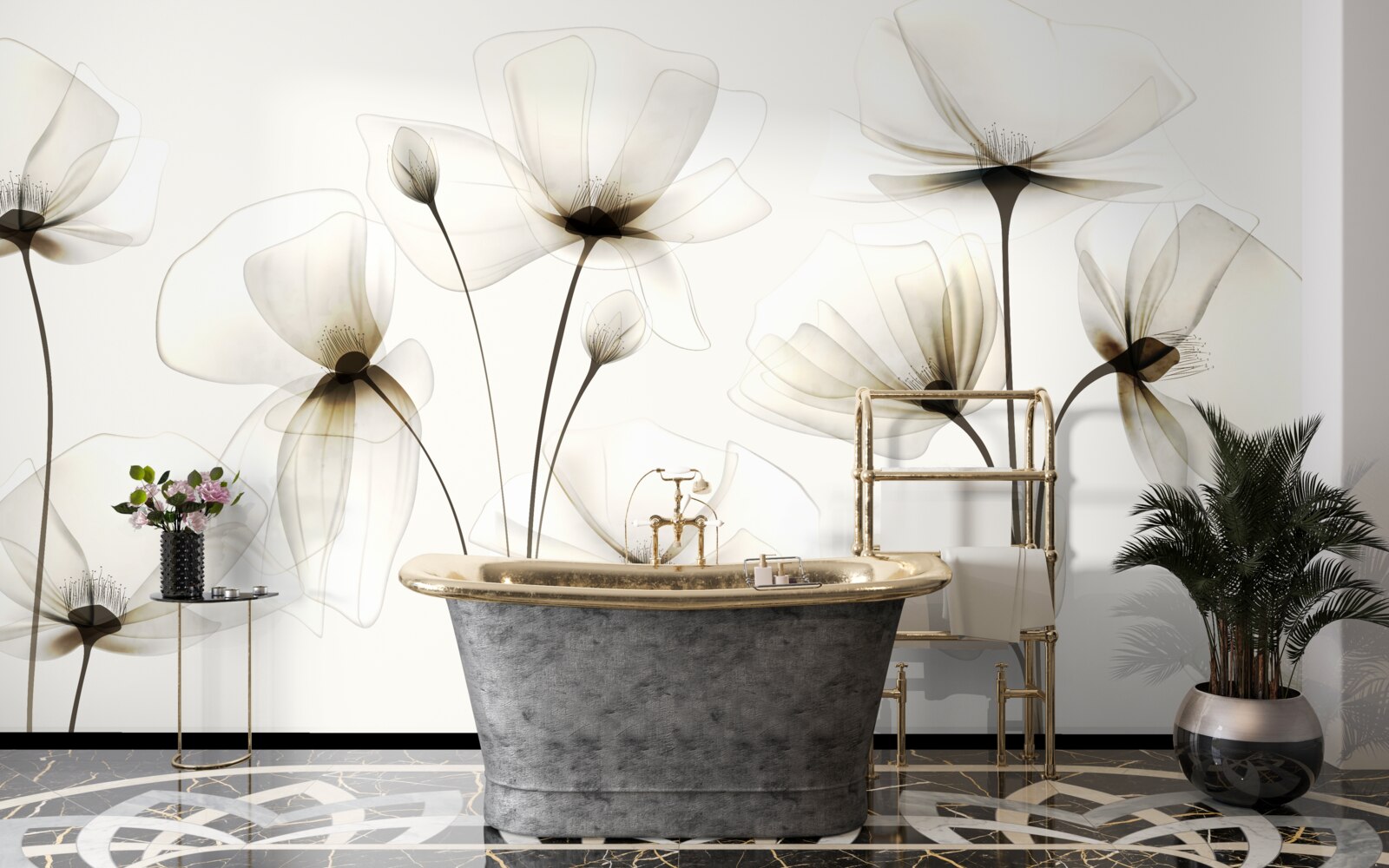 Fototapeta pełen wdzięku, półprzezroczysty mak