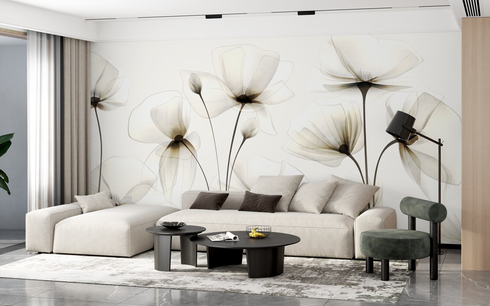 Fototapeta pełen wdzięku, półprzezroczysty mak