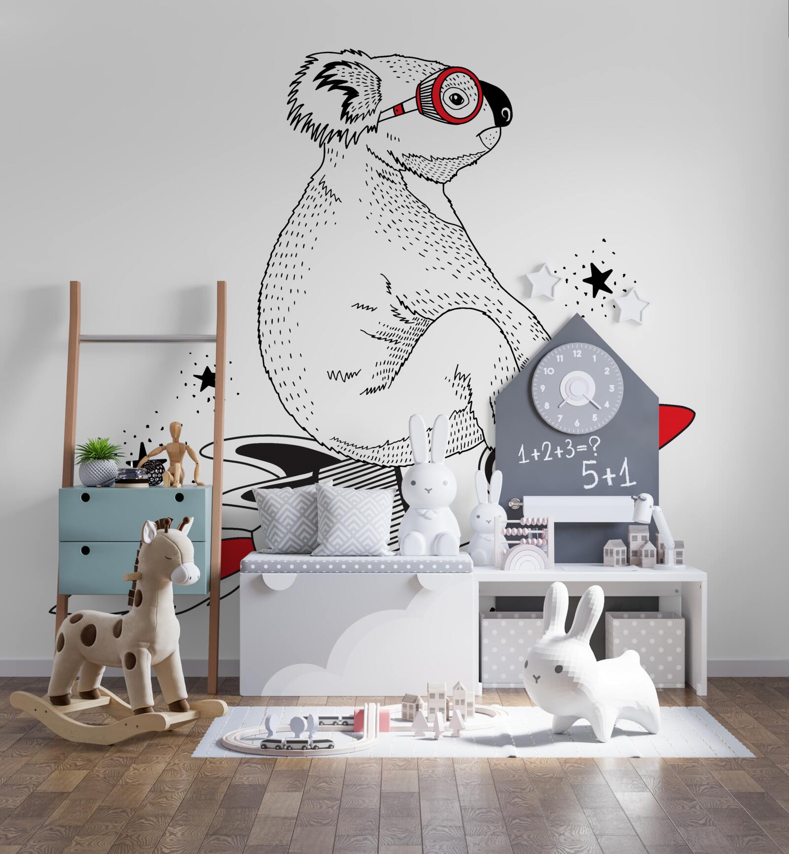 Fototapeta rakieta koala