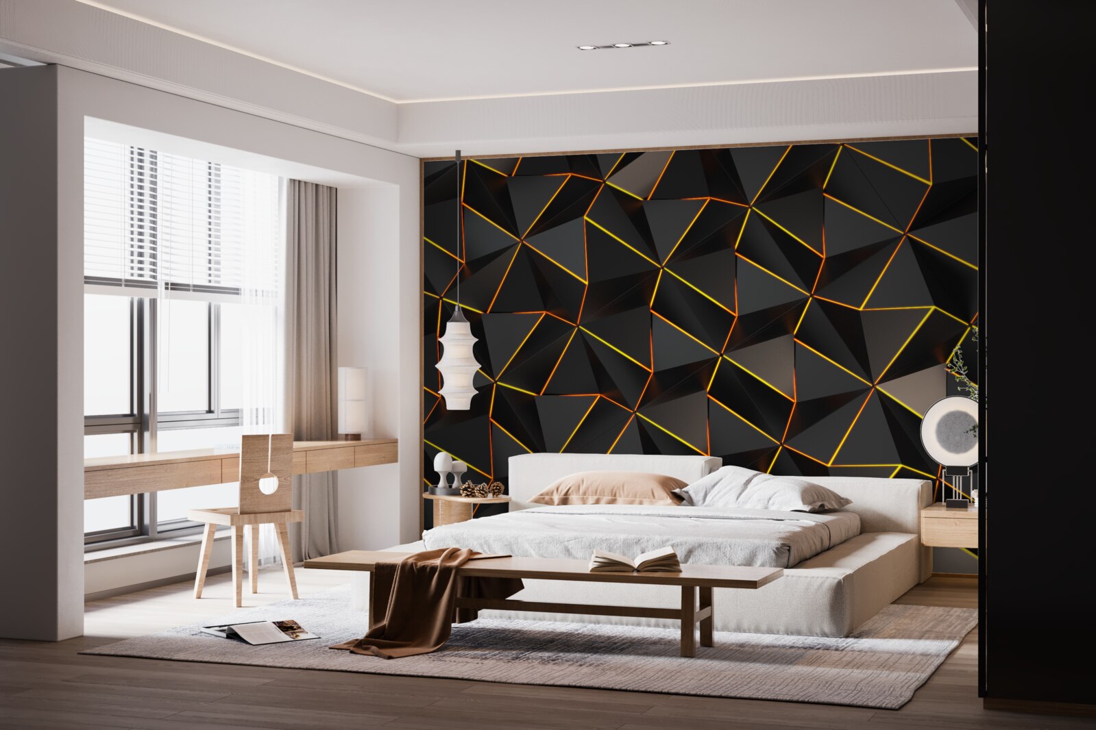 Fototapeta piramidy 3d ze złotem