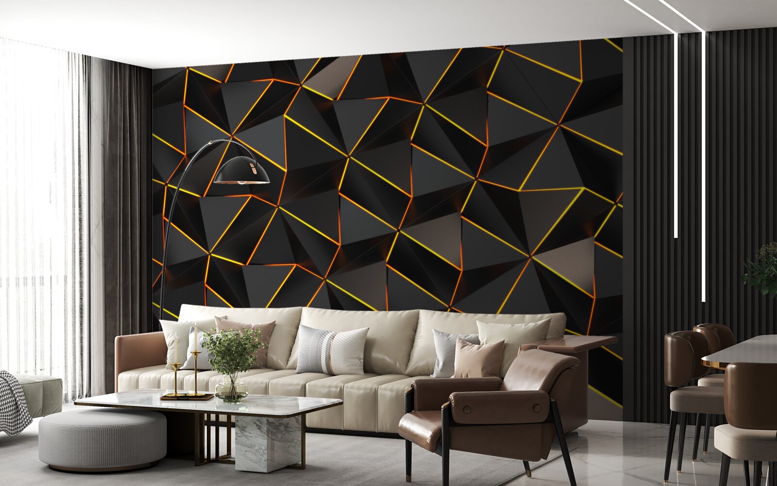 Fototapeta piramidy 3d ze złotem