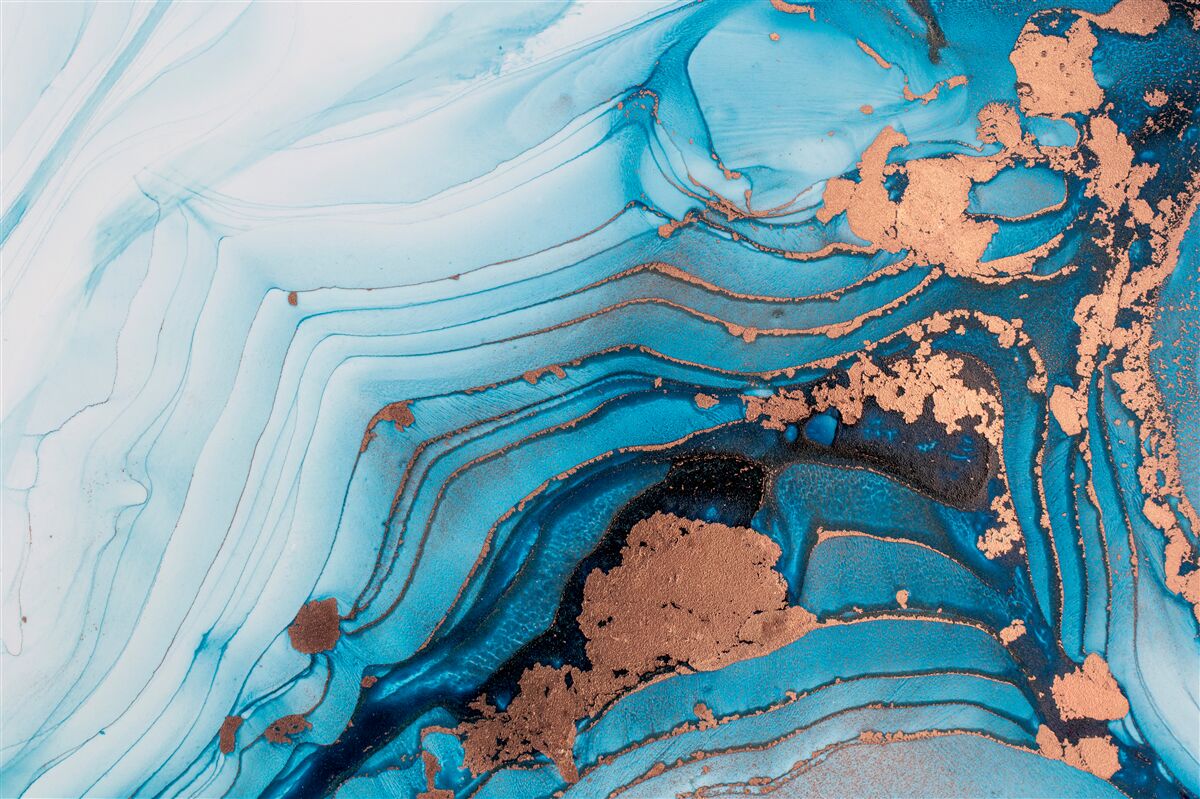 Fototapeta woda styka się z piaskiem marmurowym