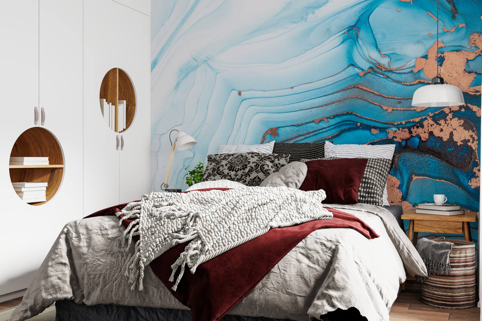 Fototapeta woda styka się z piaskiem marmurowym