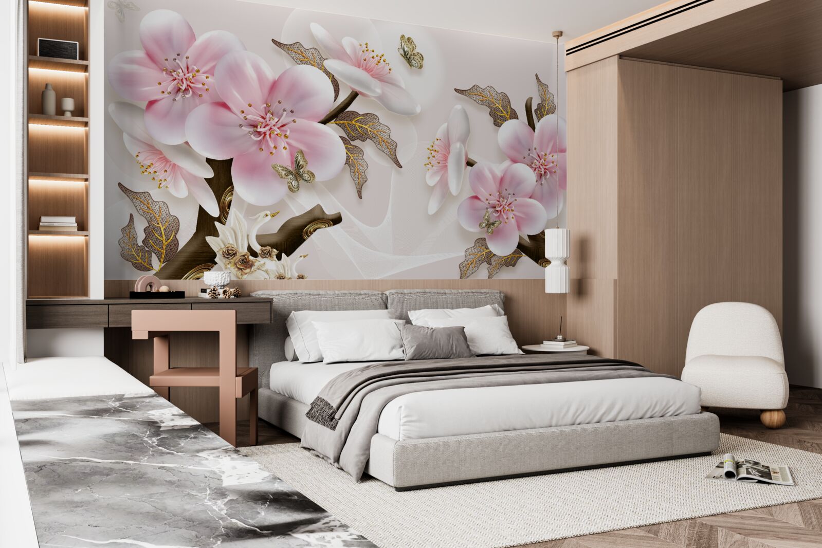 Fototapeta delikatnie kwitnące pąki