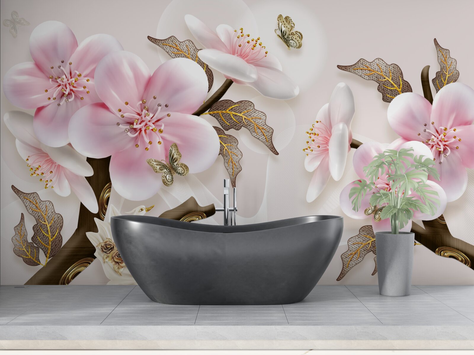 Fototapeta delikatnie kwitnące pąki