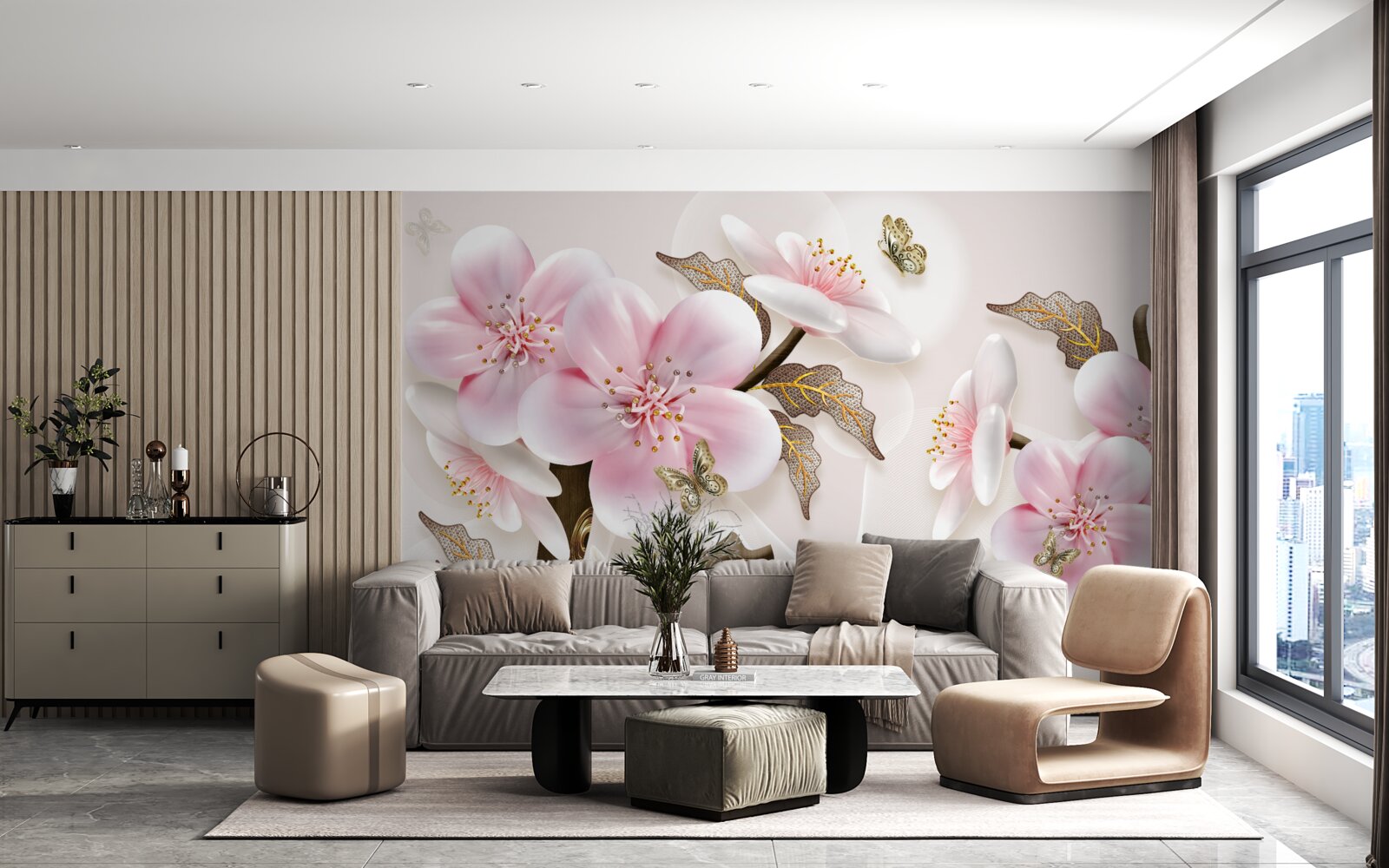 Fototapeta delikatnie kwitnące pąki