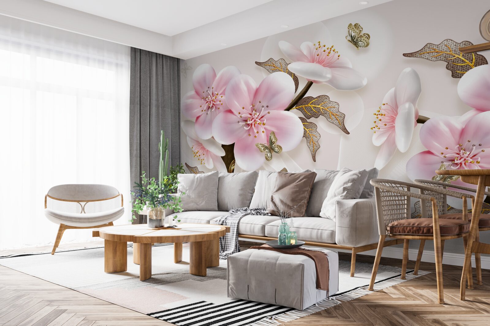 Fototapeta delikatnie kwitnące pąki