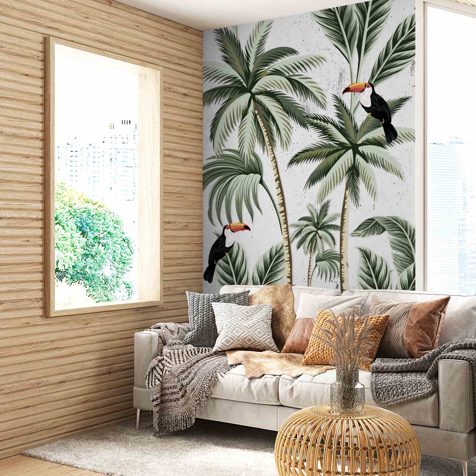 Fototapeta ptaki na drzewach