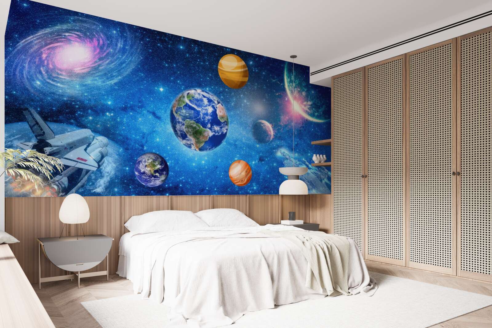 Fototapeta planety i ich przestrzeń kosmiczna