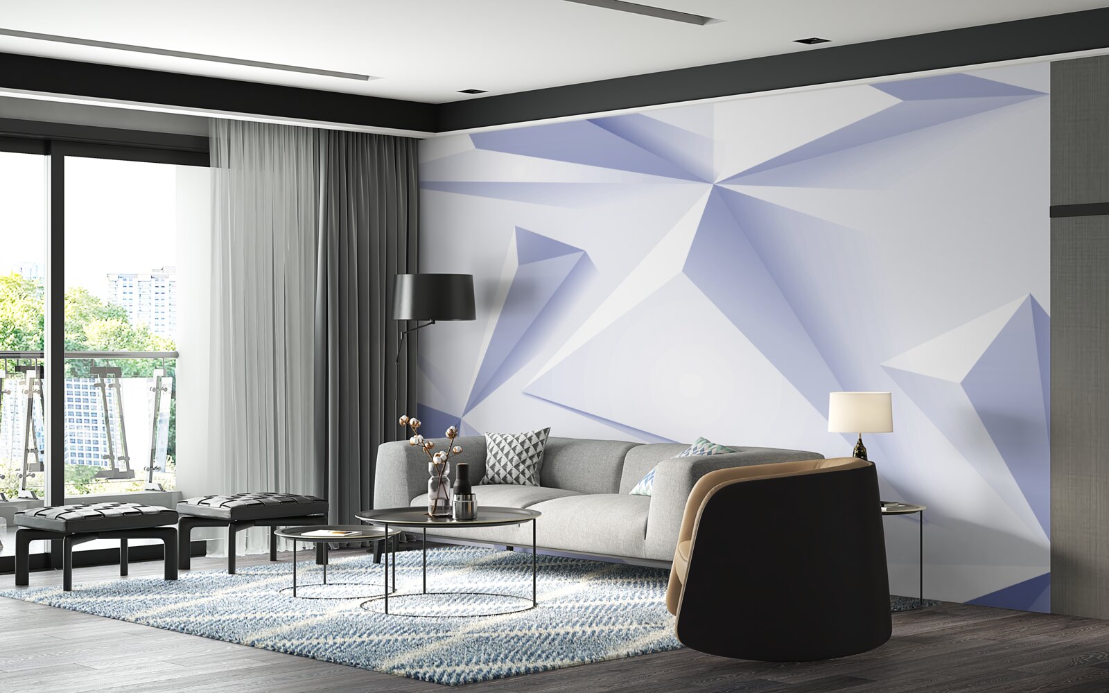 Fototapeta lekkie piramidy 3d