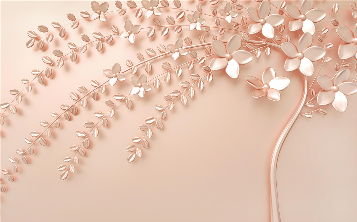 Fototapeta drzewo o delikatnym drewnie i bogatym kwitnieniu