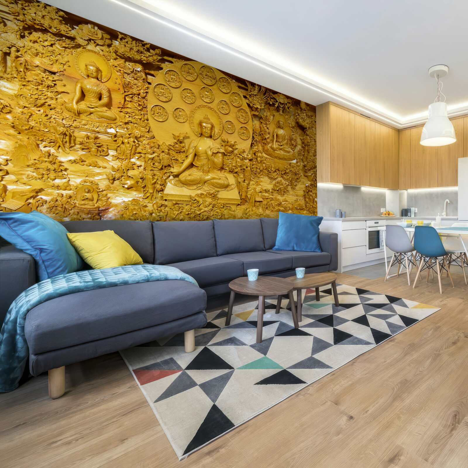 Fototapeta deska z tybetu z wzorami