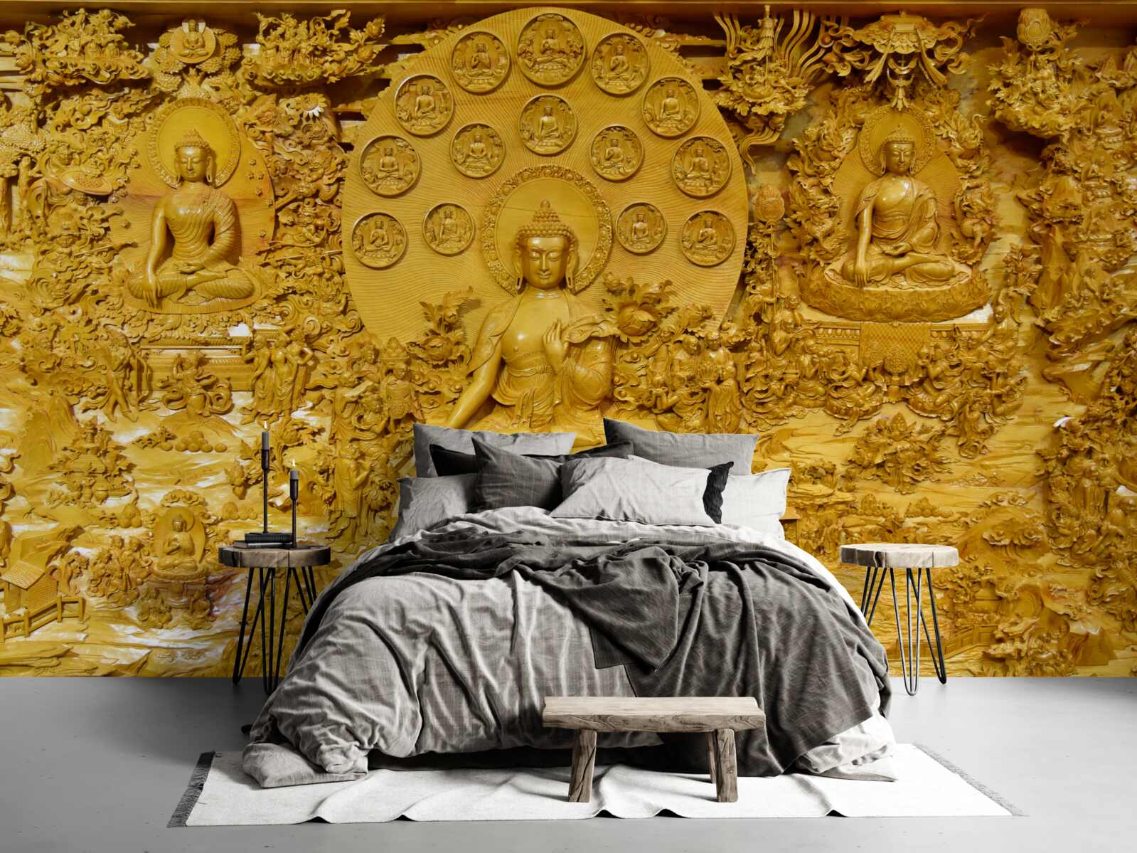 Fototapeta deska z tybetu z wzorami