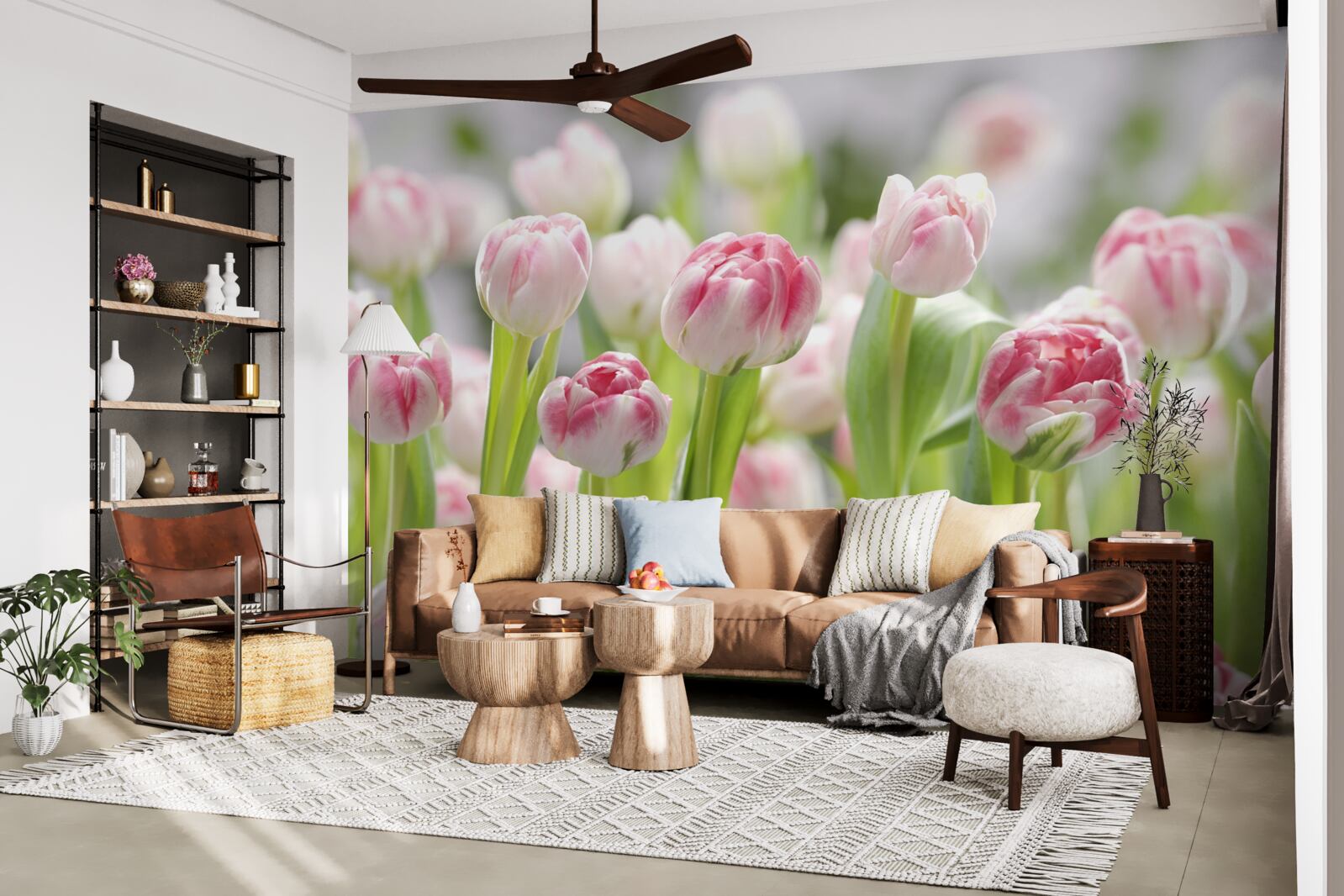 Fototapeta nieotwarte pąki tulipanów