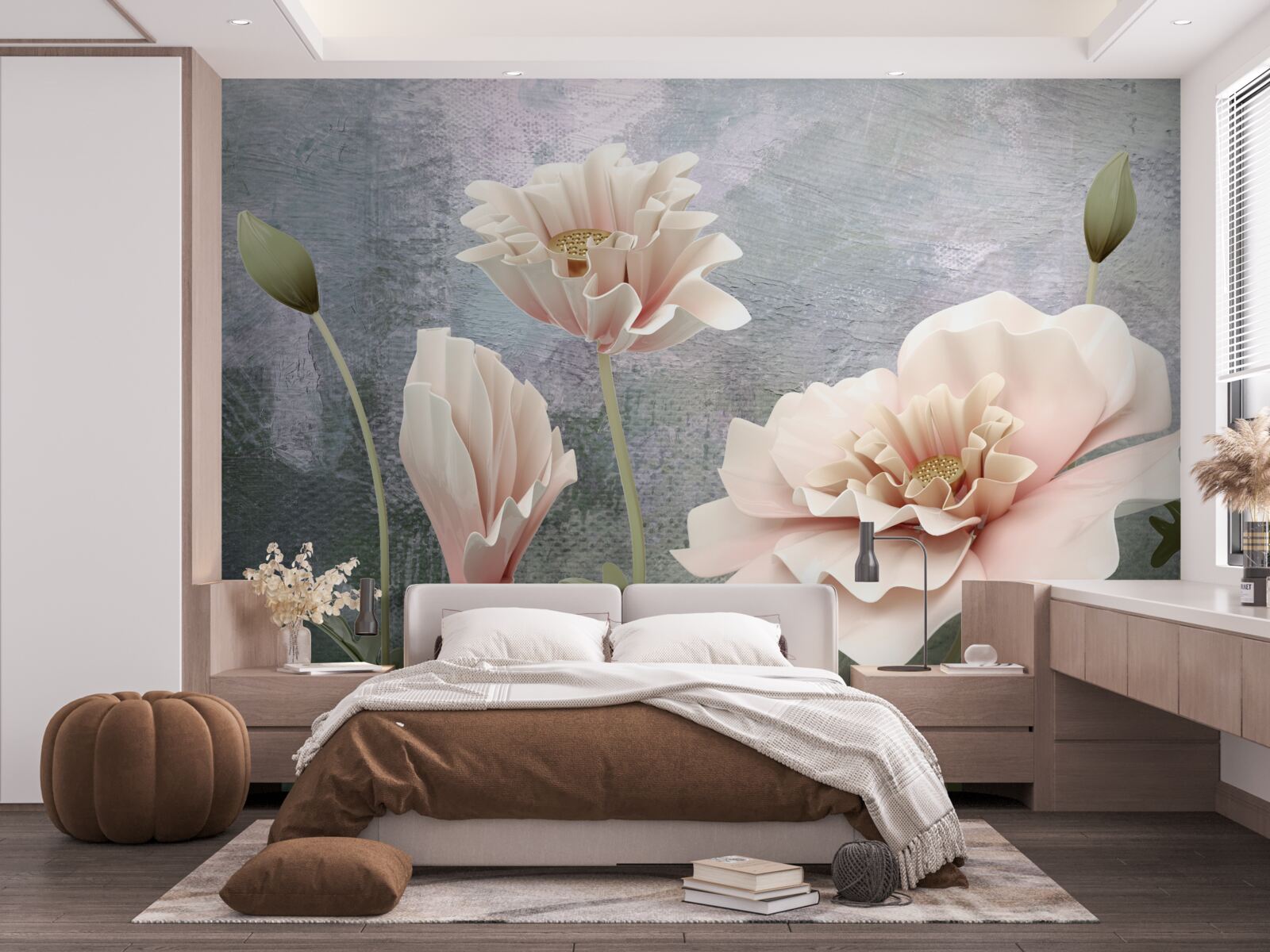 Fototapeta po nocy pąki kwitną