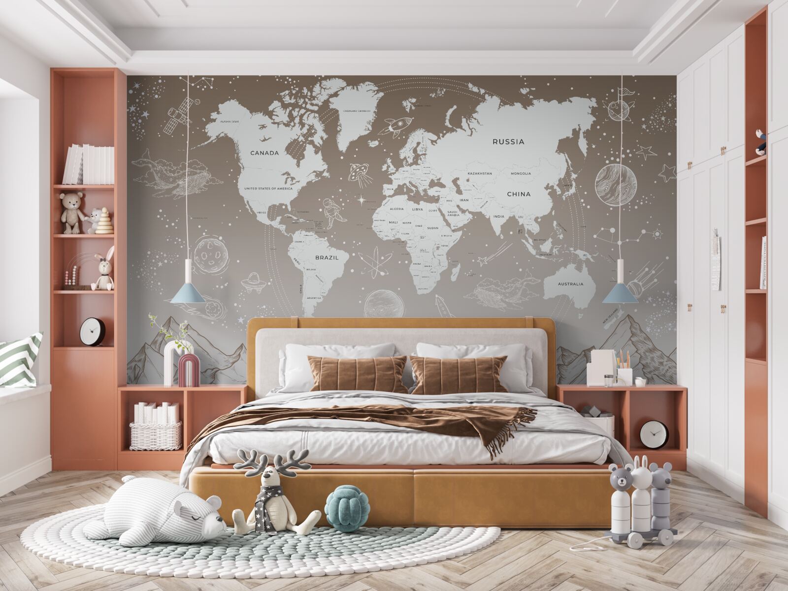 Fototapeta Świat leży ponad szczytami gór