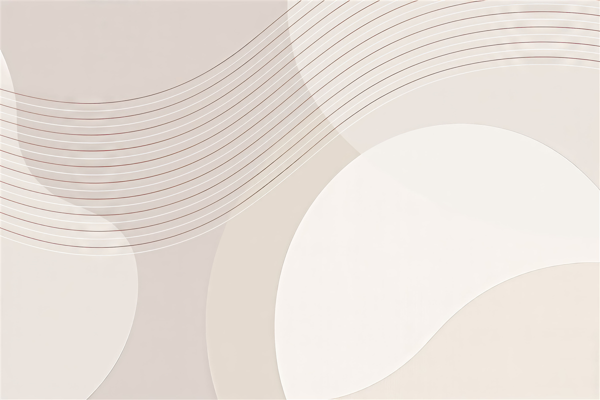 Fototapeta minimalistyczne beżowe łuki i linie