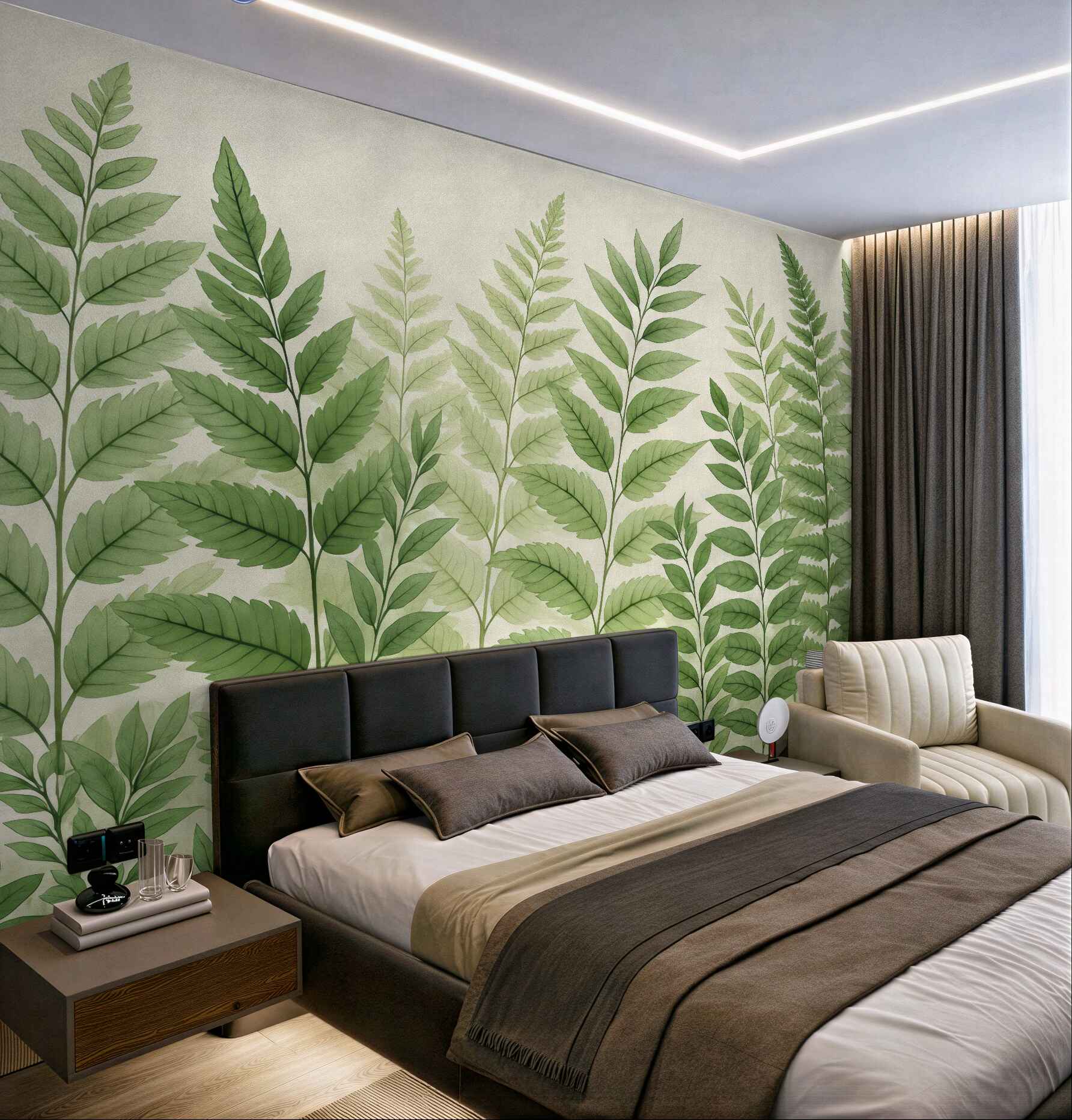 Fototapeta Liście szmaragdowej barwy.