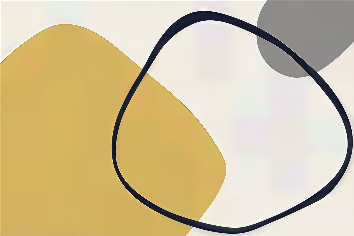 Fototapeta abstrakcyjne formy w pastelowej harmonii