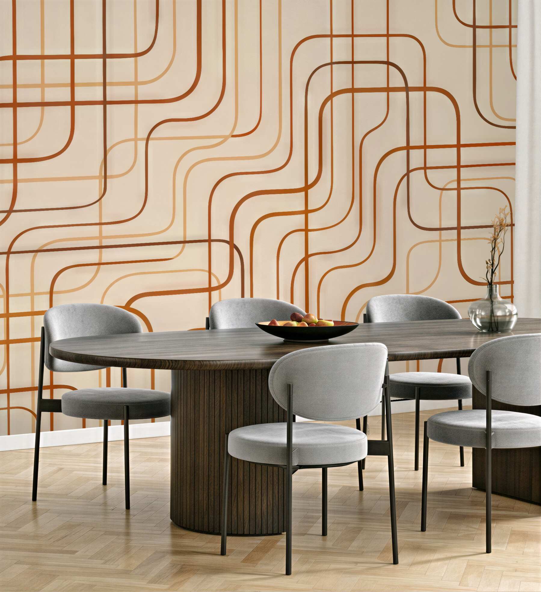 Fototapeta Odcinki geometryczne.