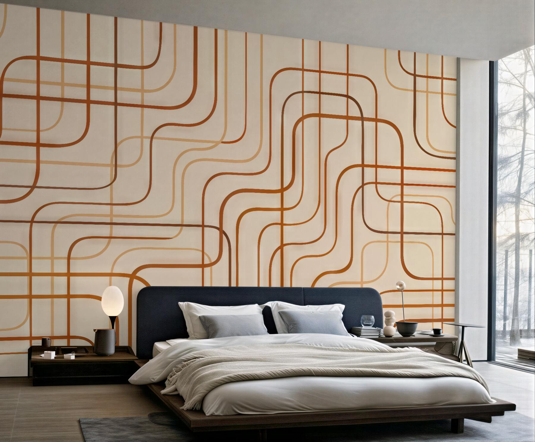 Fototapeta Odcinki geometryczne.