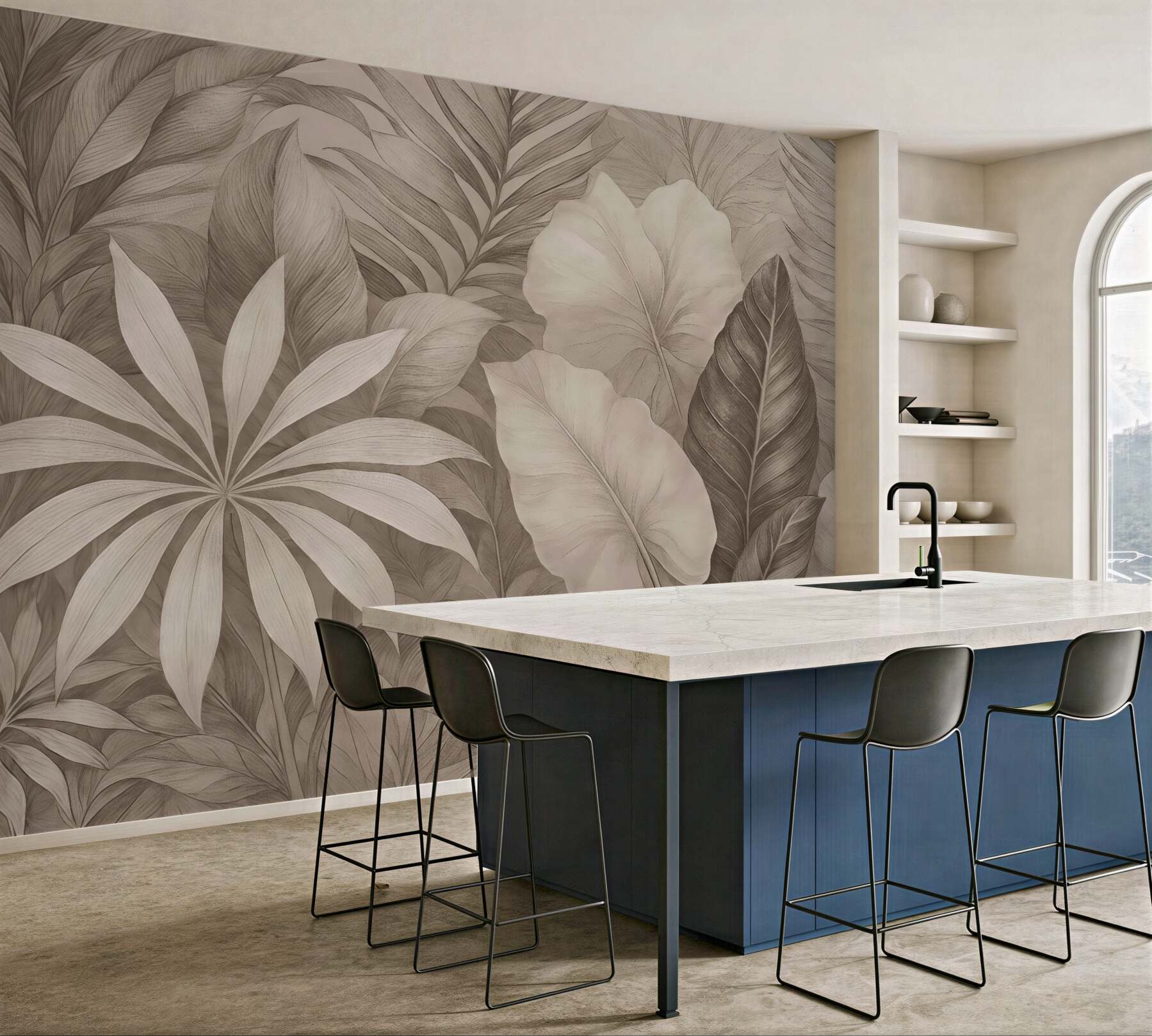 Fototapeta Ogromne tropikalne liście.