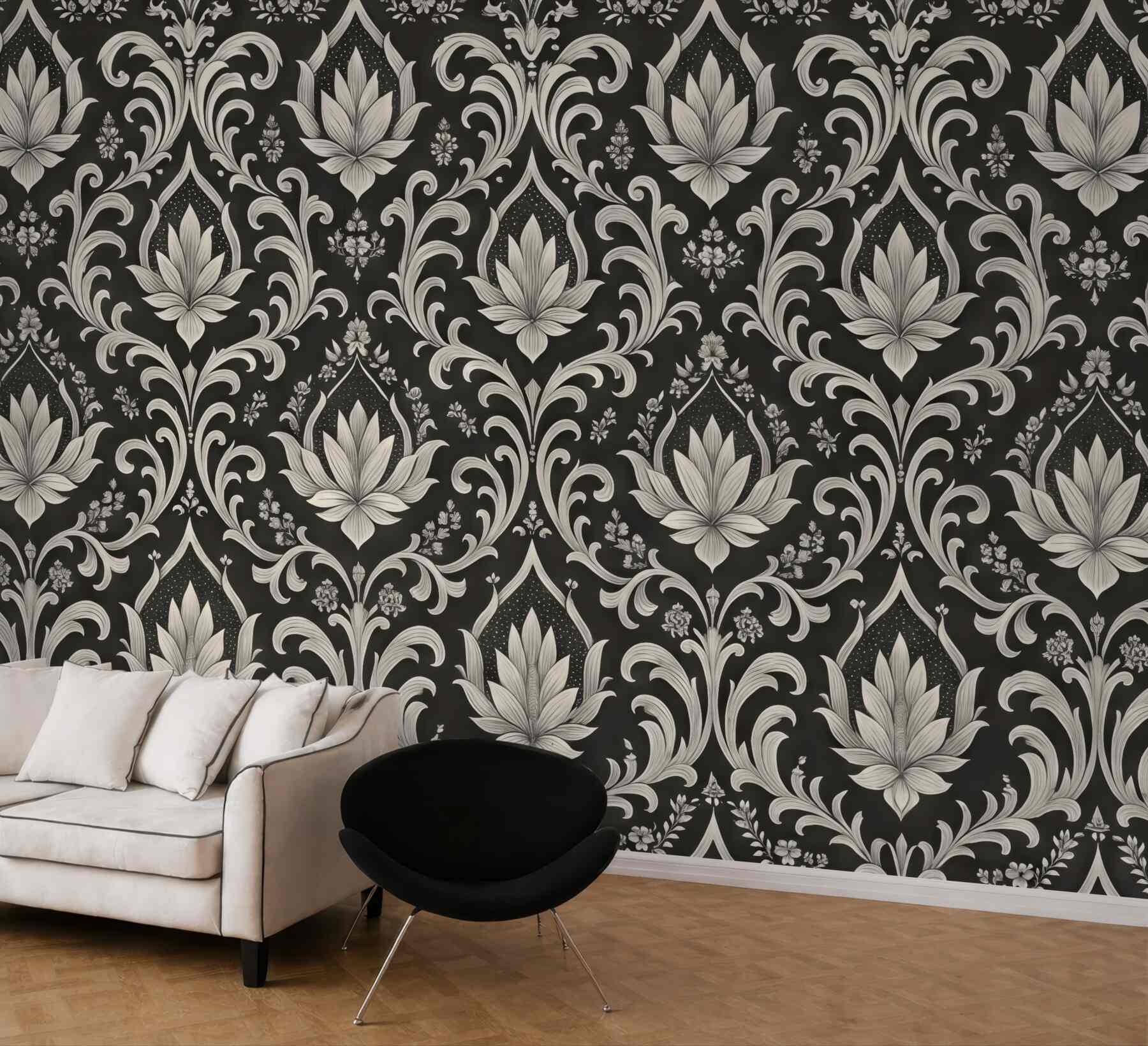 Fototapeta Staroświecki wzór z adamaszku.