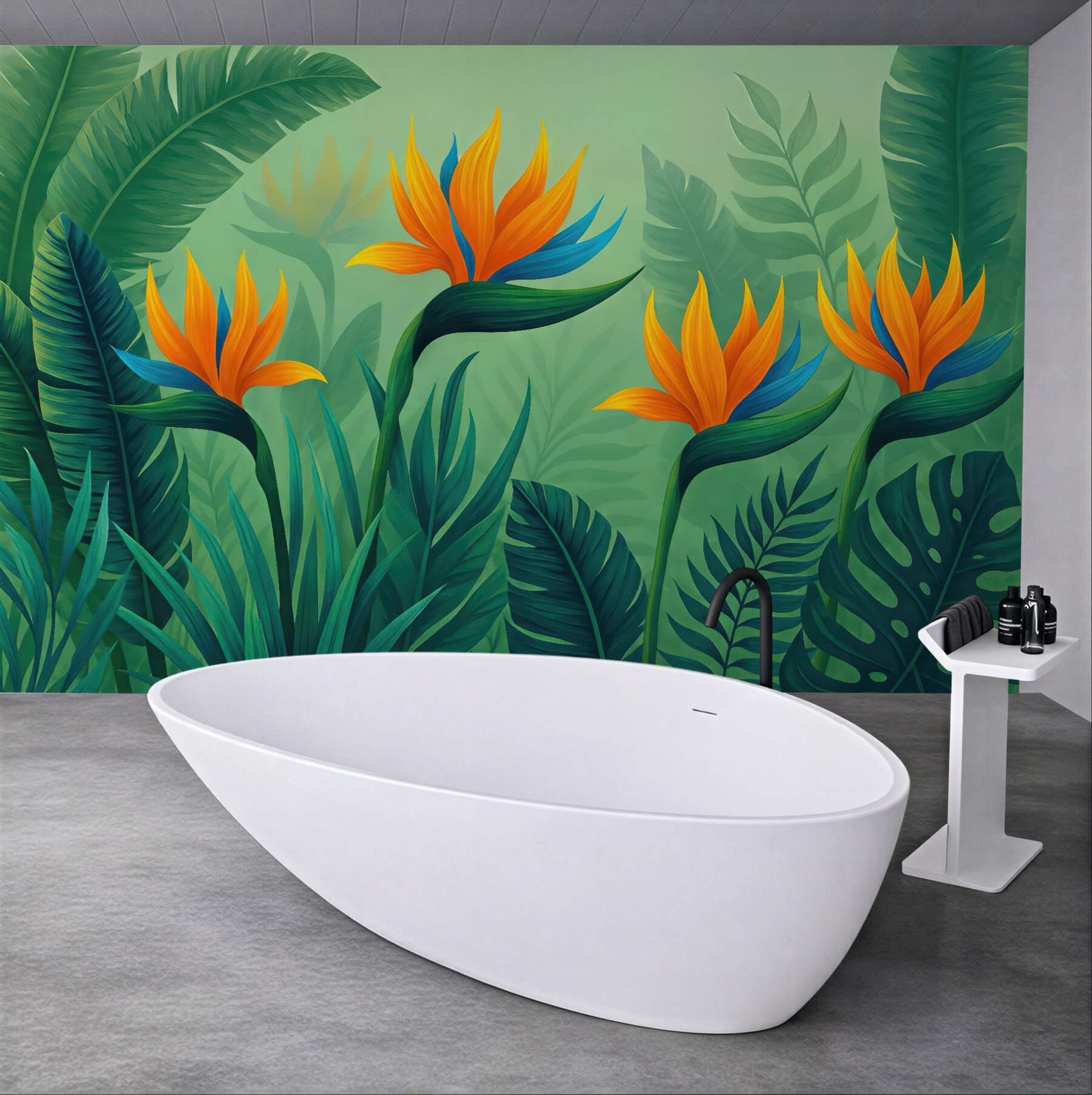 Fototapeta egzotyczne strelicje w tropikalnej dżungli