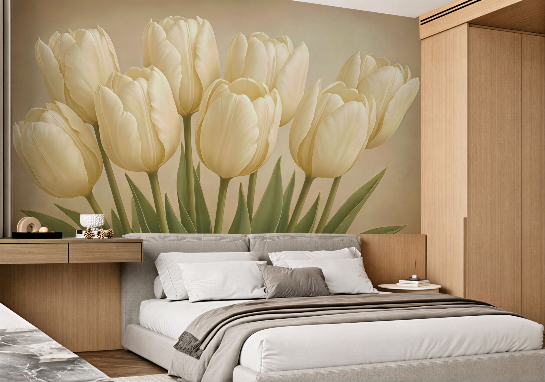 Fototapeta Subtelny bukiet tulipanów.