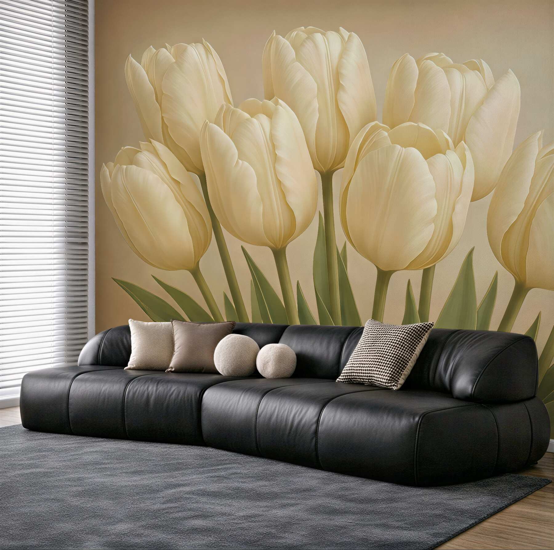 Fototapeta Subtelny bukiet tulipanów.