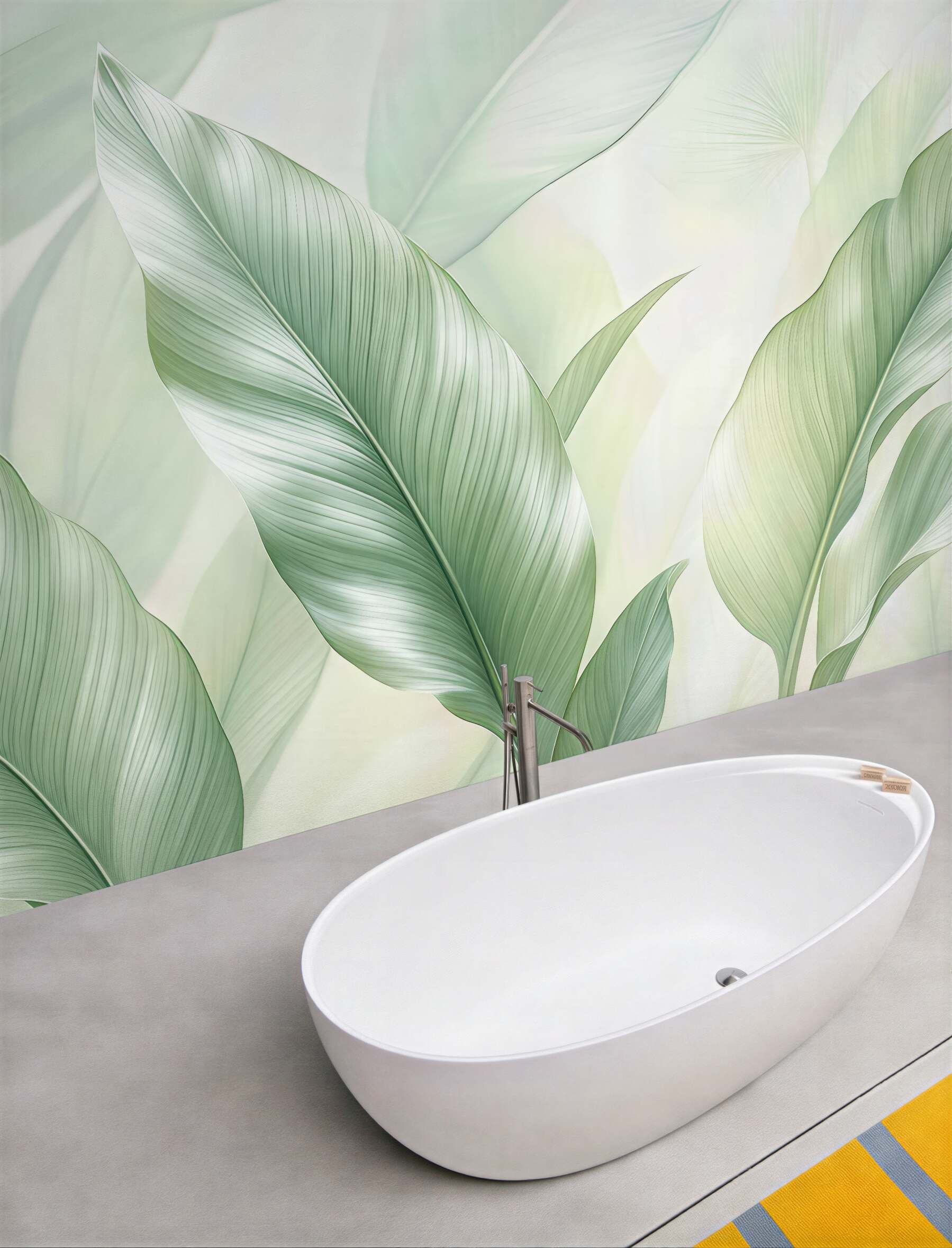 Fototapeta pastelowe liście w subtelnej harmonii