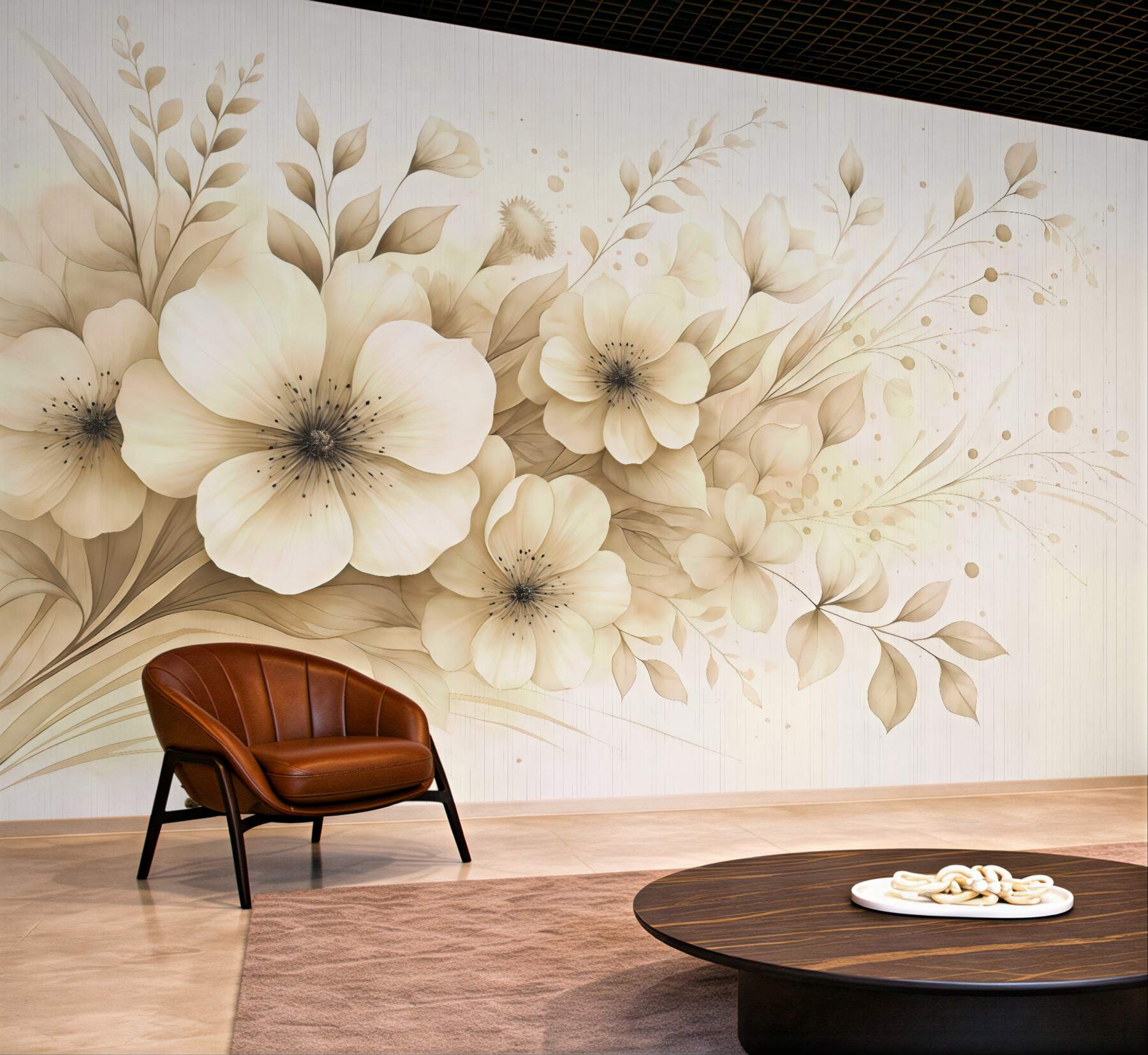 Fototapeta Malarstwo akwarelowe w formie bukietu.