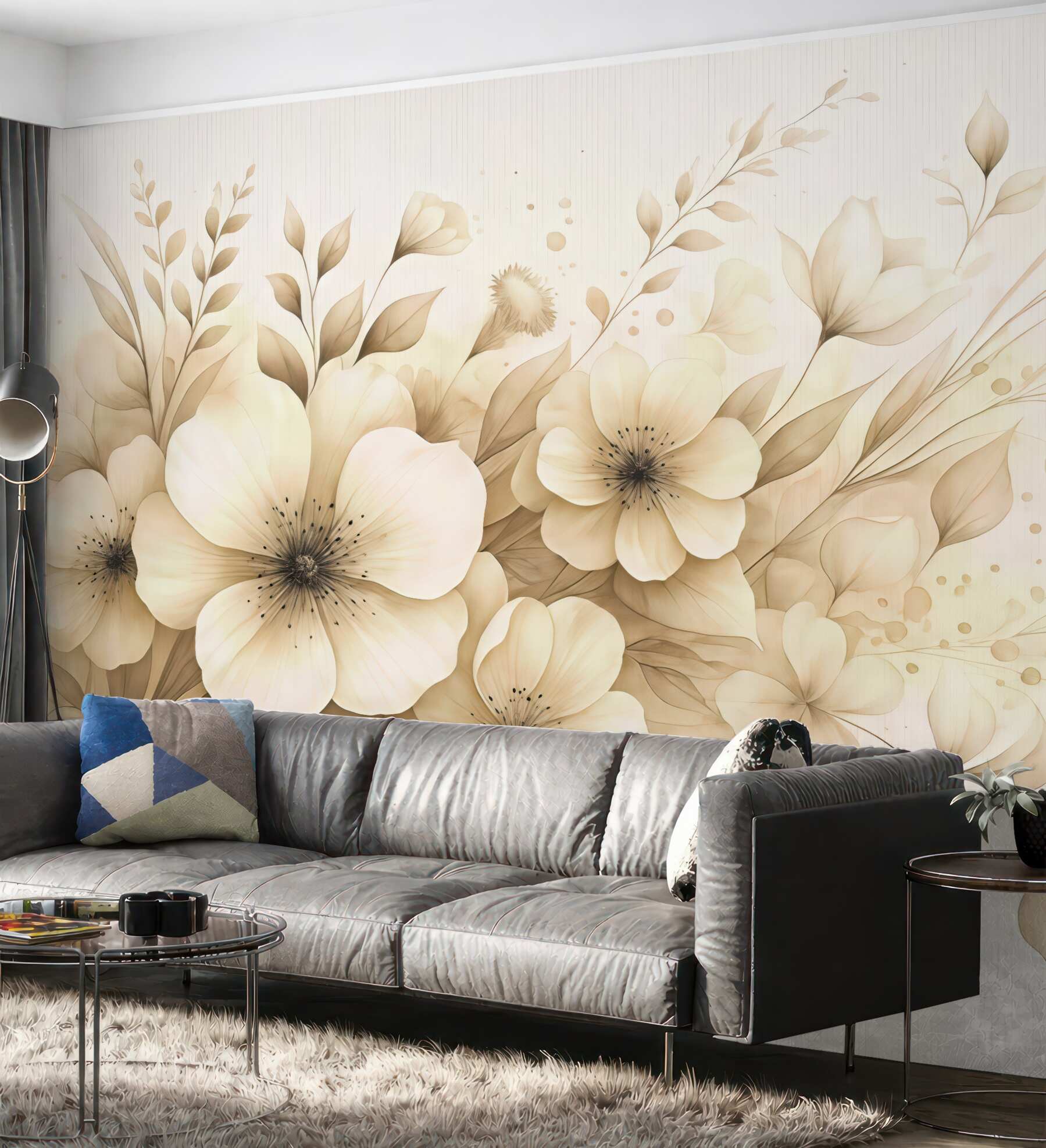 Fototapeta Malarstwo akwarelowe w formie bukietu.