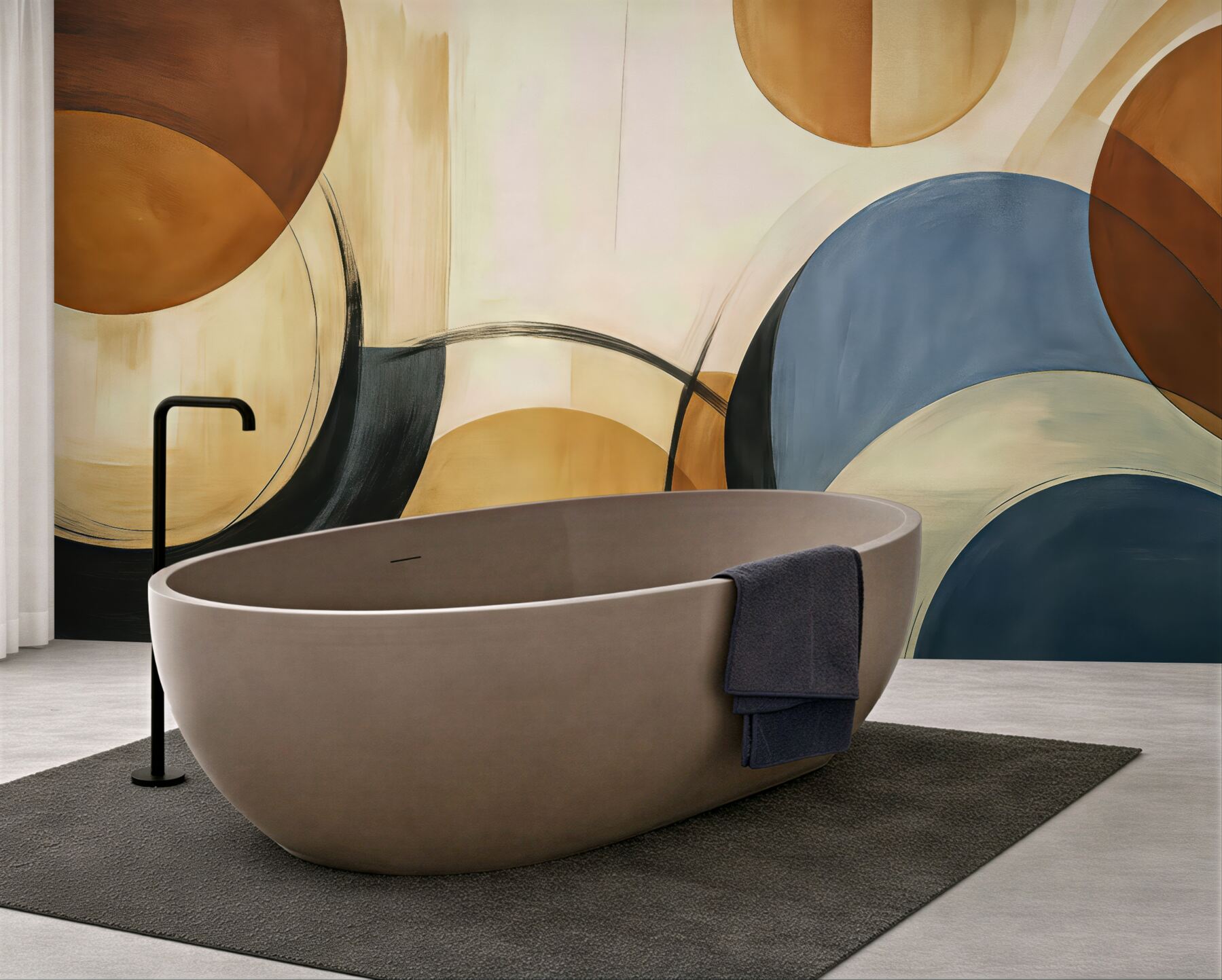 Fototapeta abstrakcyjne łuki w ciepłych barwach