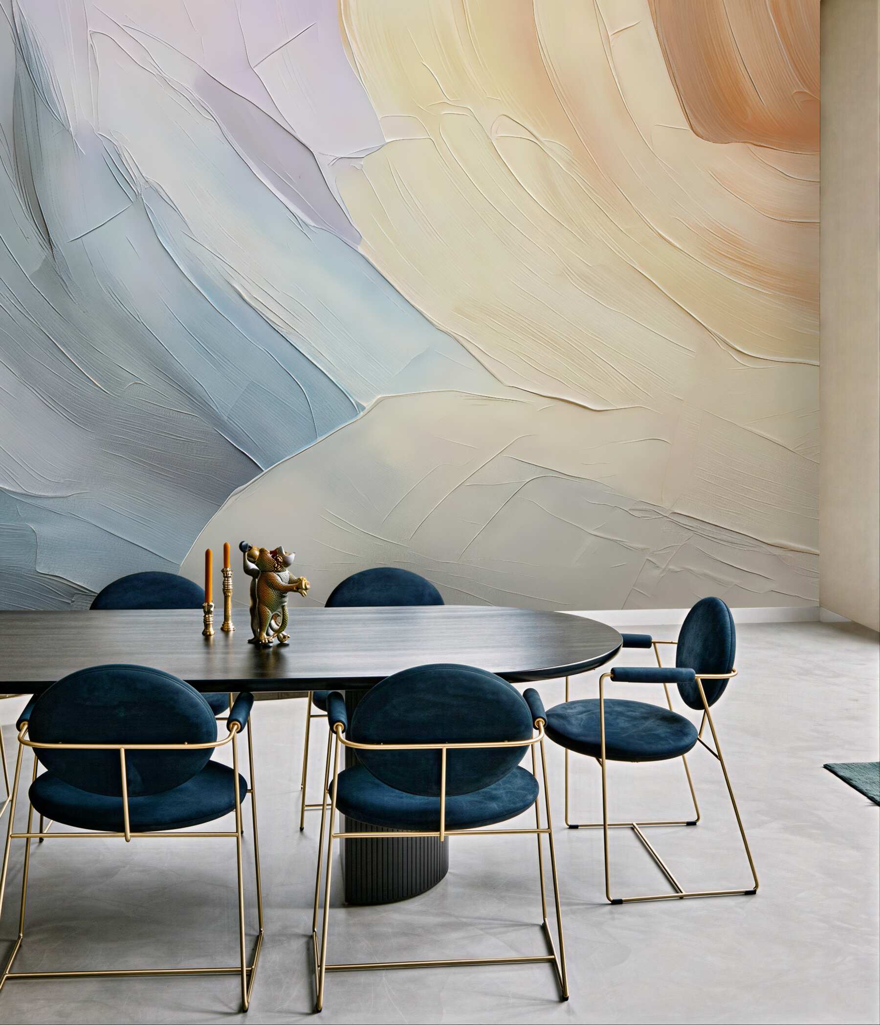 Fototapeta Abstrakcja naśladująca ruchy pędzla.