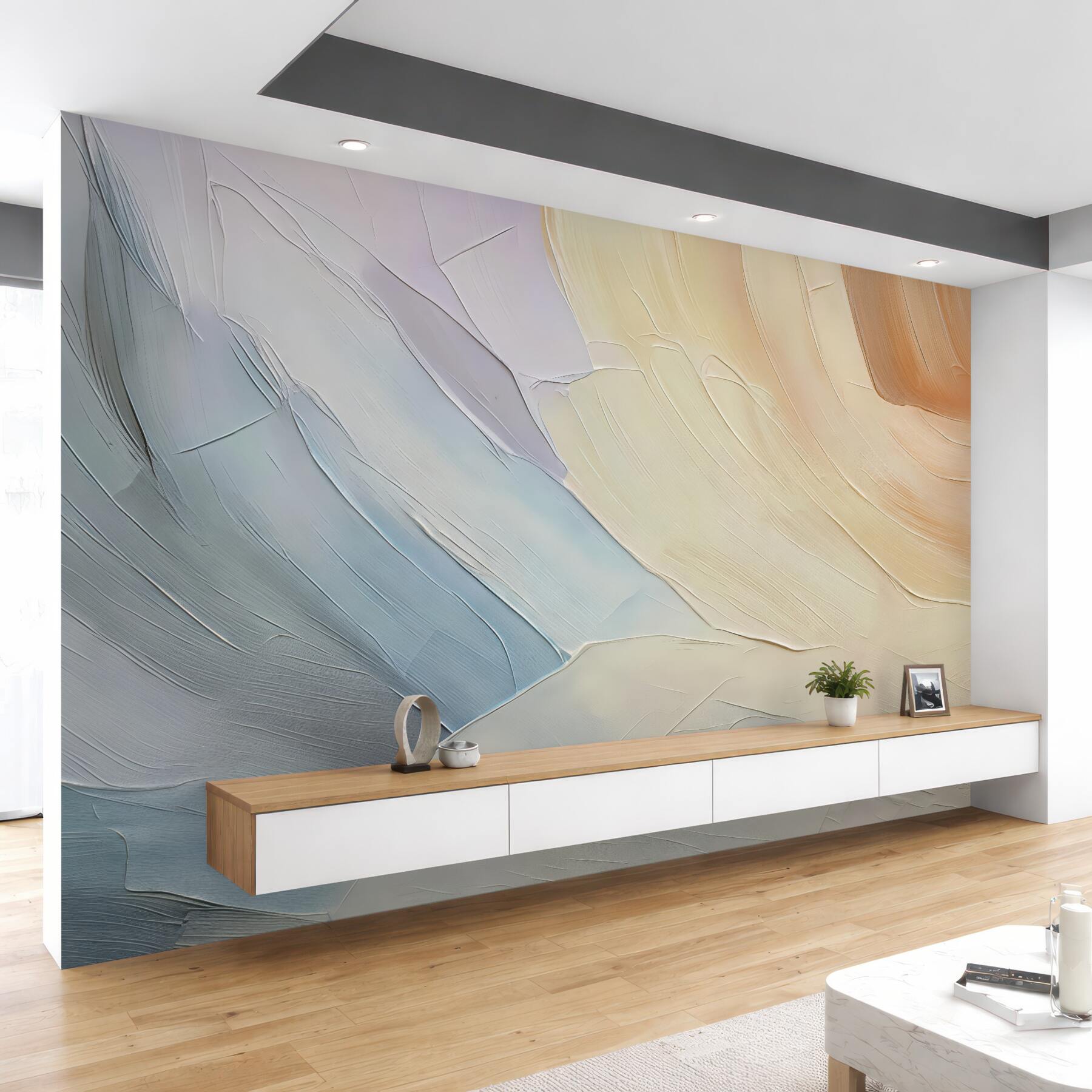 Fototapeta Abstrakcja naśladująca ruchy pędzla.