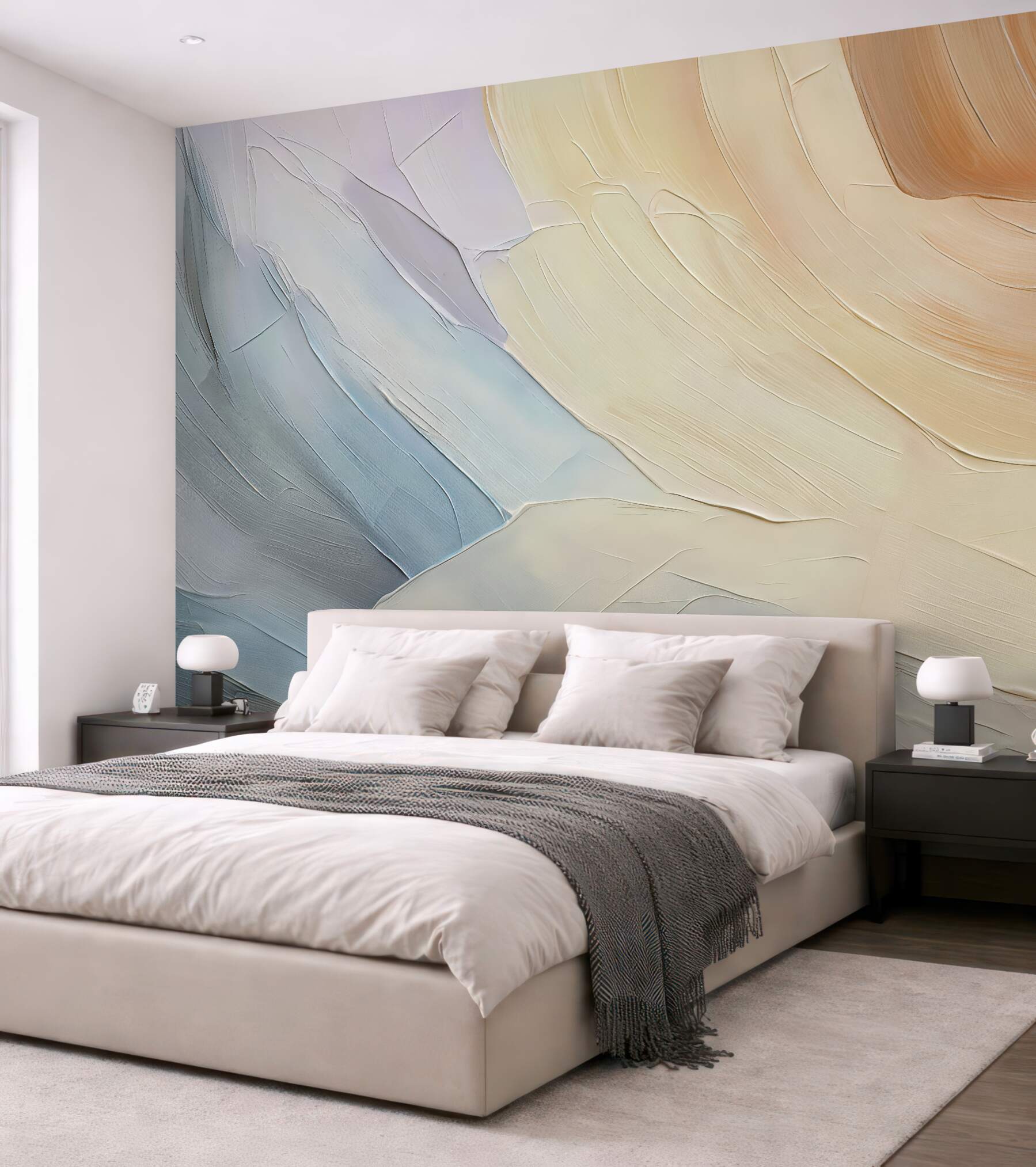 Fototapeta Abstrakcja naśladująca ruchy pędzla.