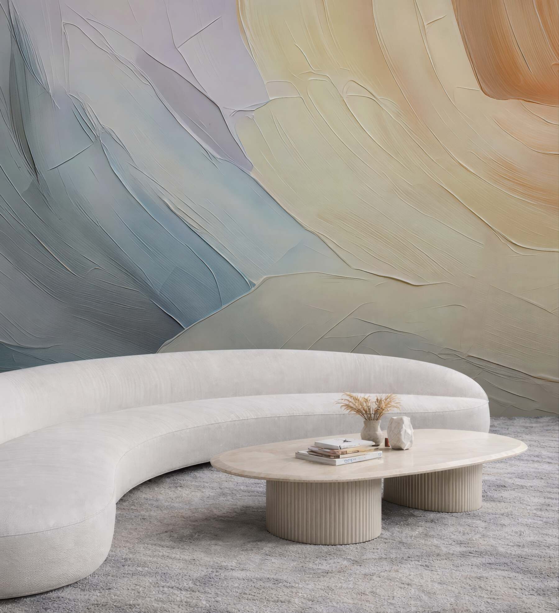 Fototapeta Abstrakcja naśladująca ruchy pędzla.