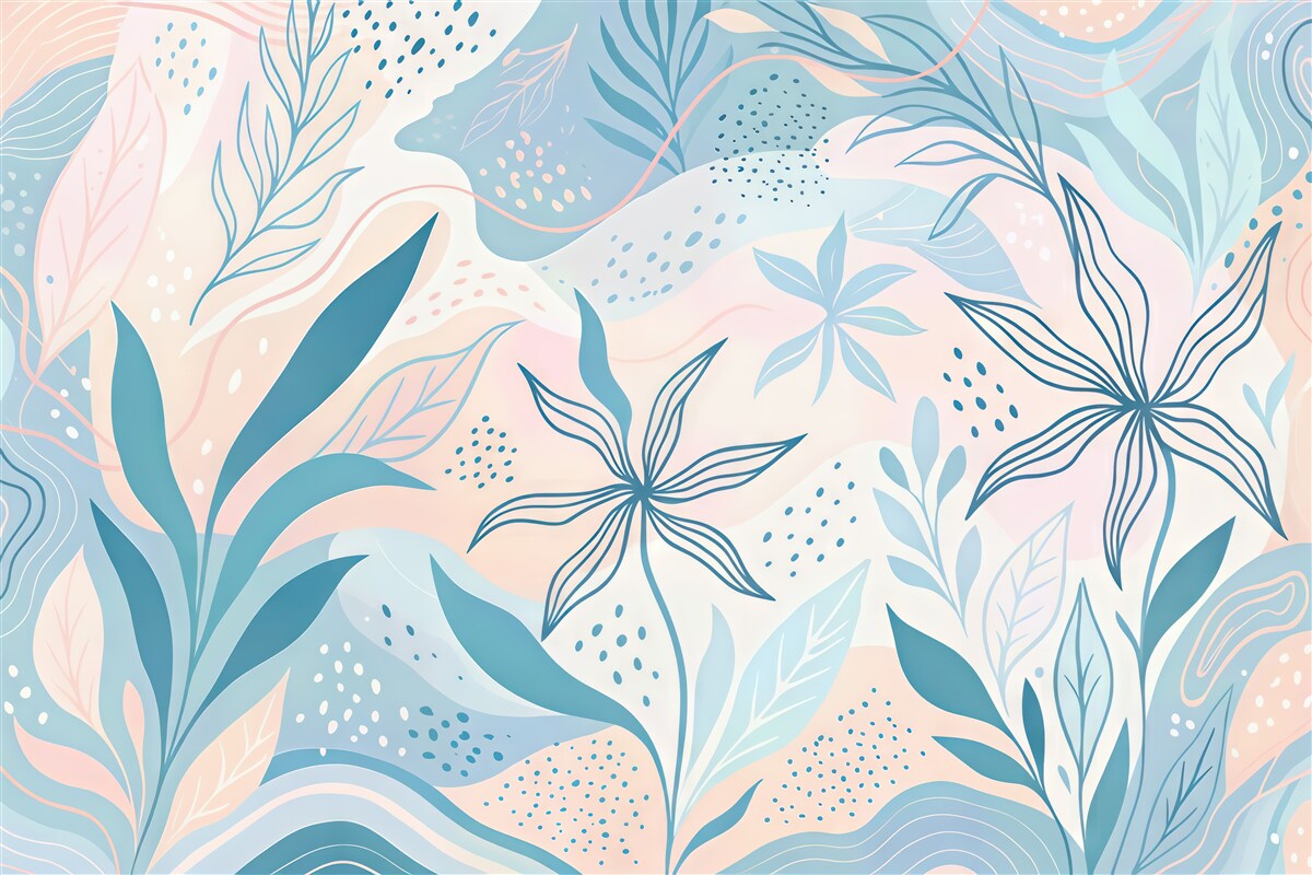 Fototapeta Abstrakcyjny wzór roślinny.