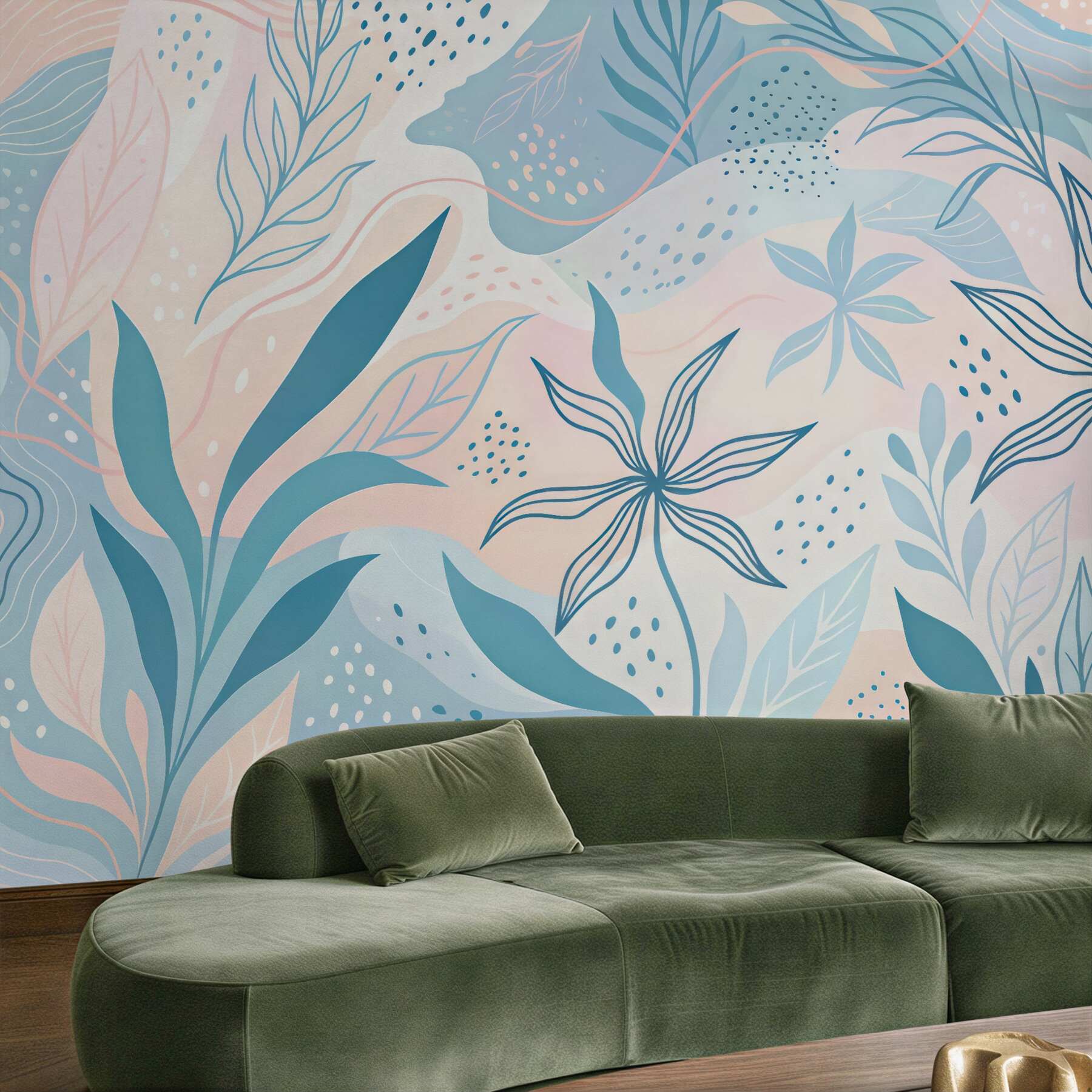 Fototapeta Abstrakcyjny wzór roślinny.