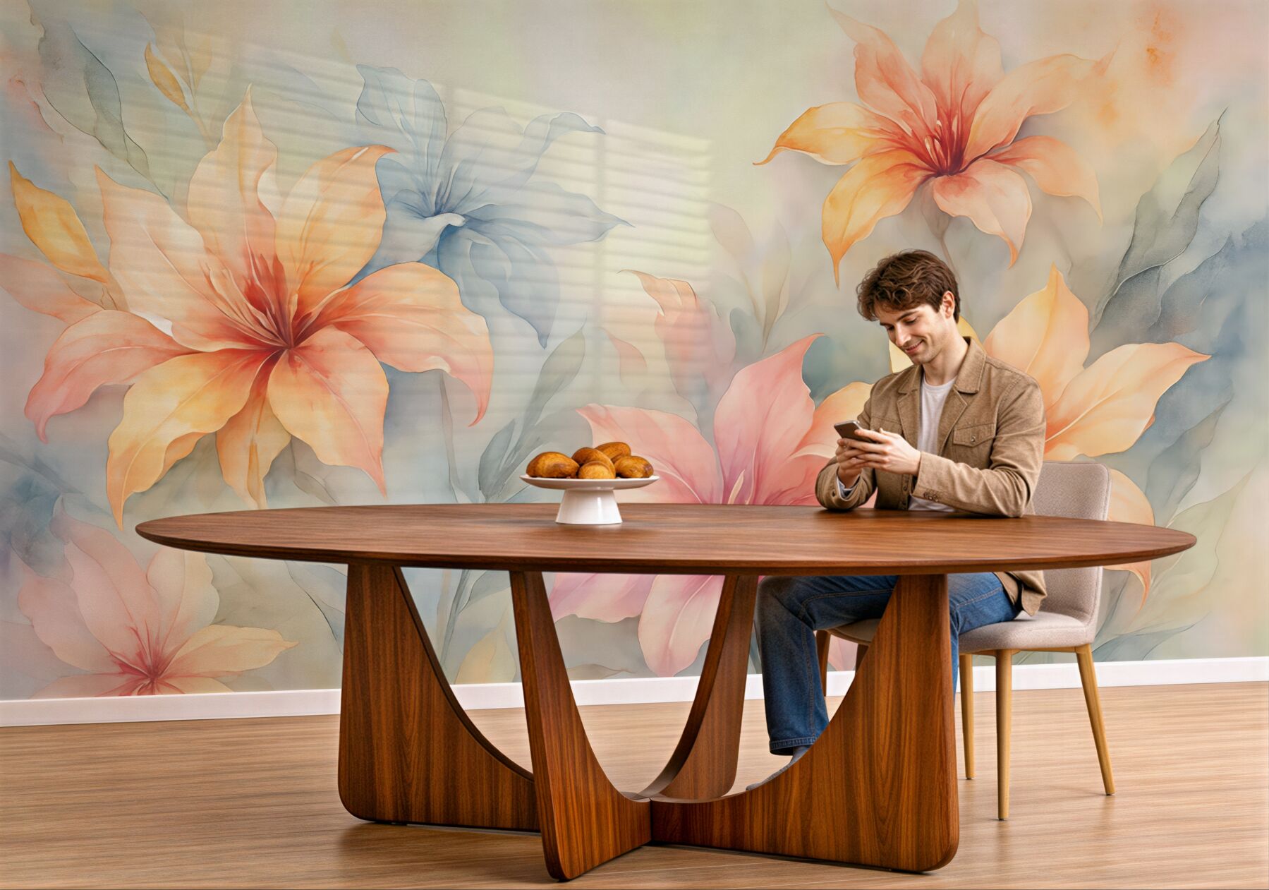 Fototapeta Jasne, abstrakcyjne rośliny.