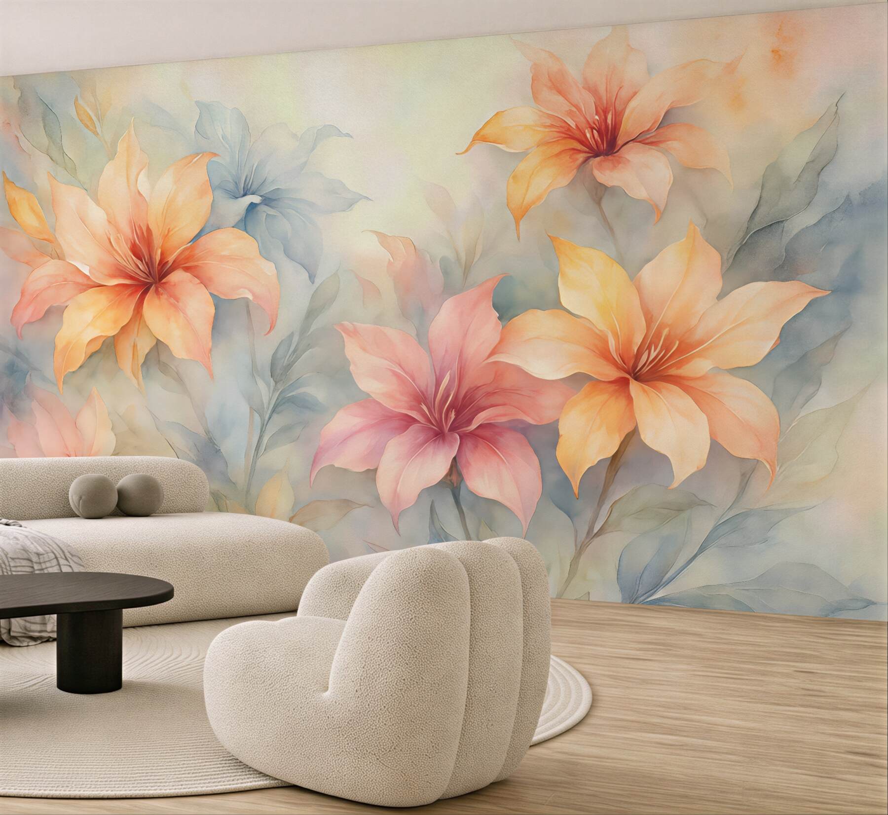 Fototapeta Jasne, abstrakcyjne rośliny.