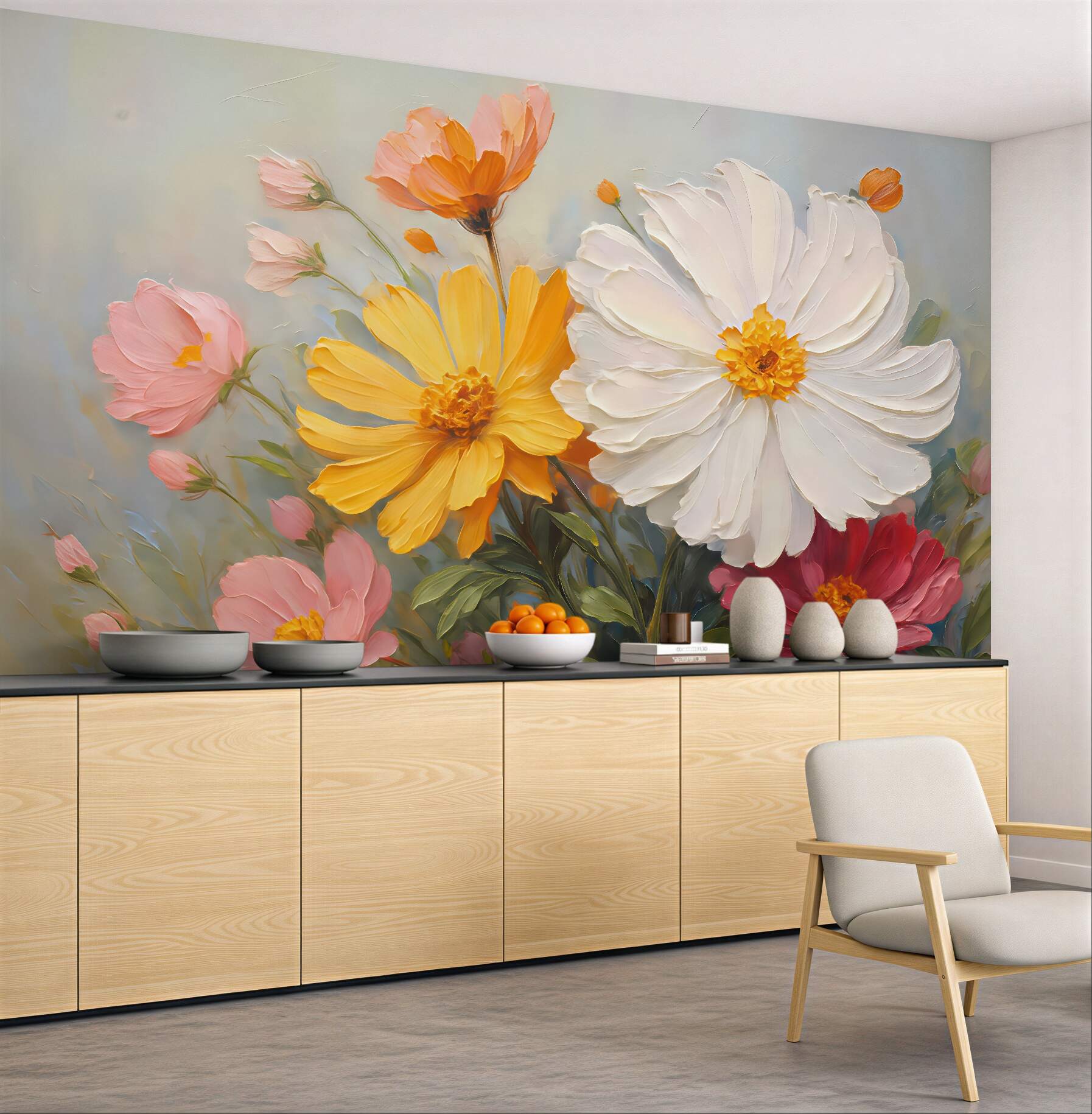 Fototapeta Rysunek naśladujący kwiaty.