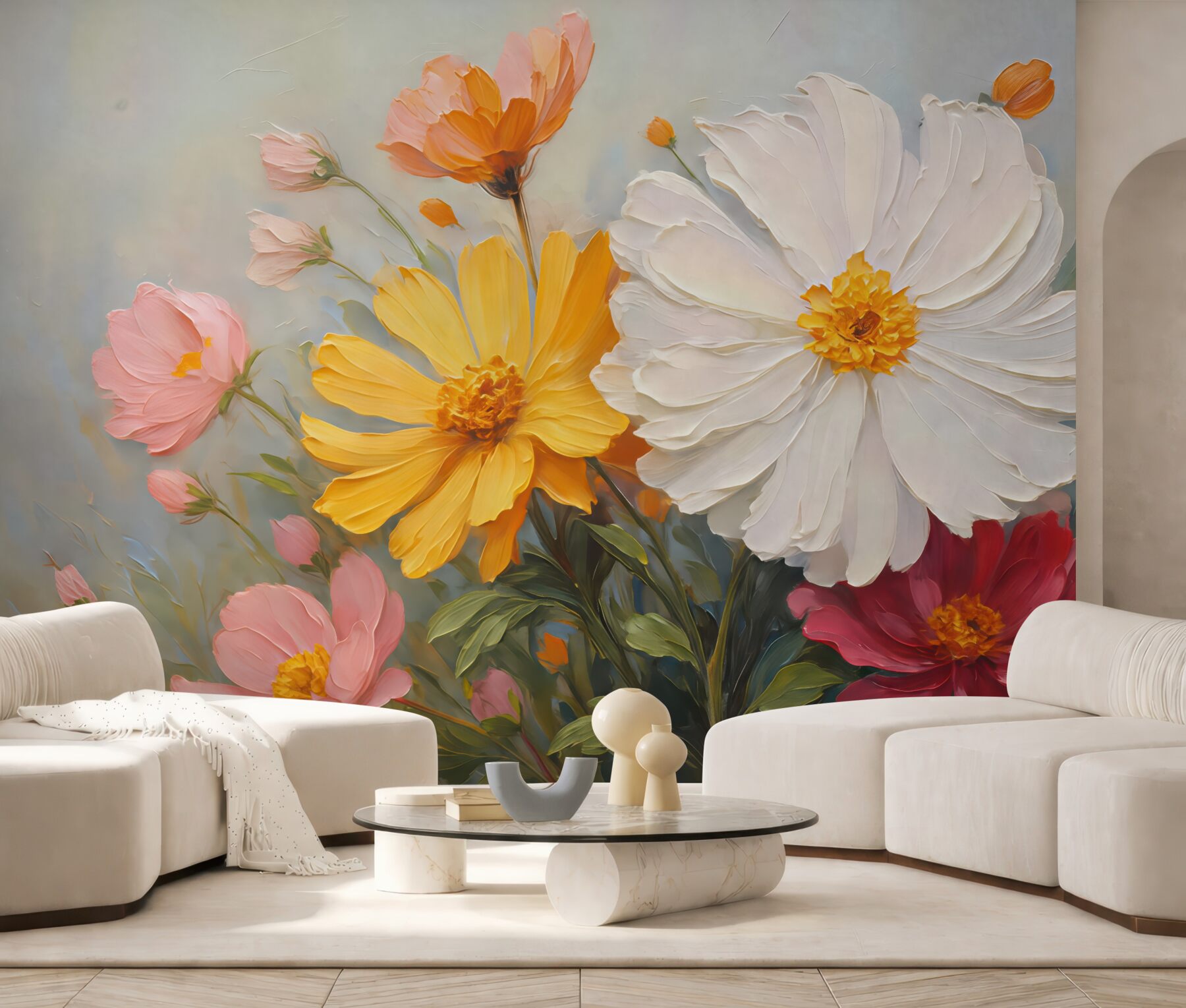 Fototapeta Rysunek naśladujący kwiaty.