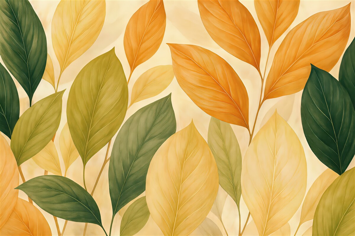 Fototapeta Liście w sezonie jesiennym.