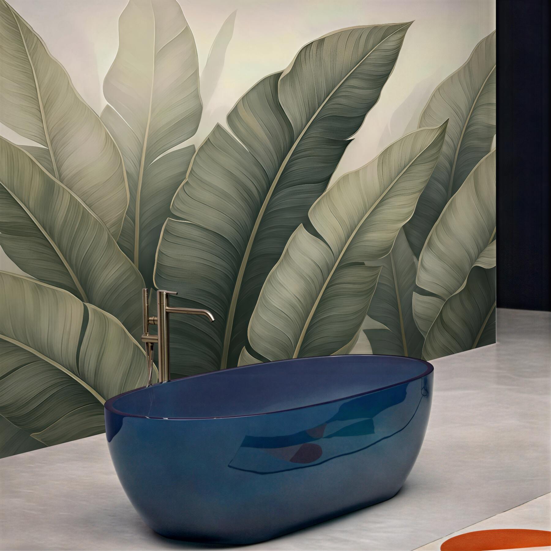 Fototapeta tropikalne liście w subtelnej mgle