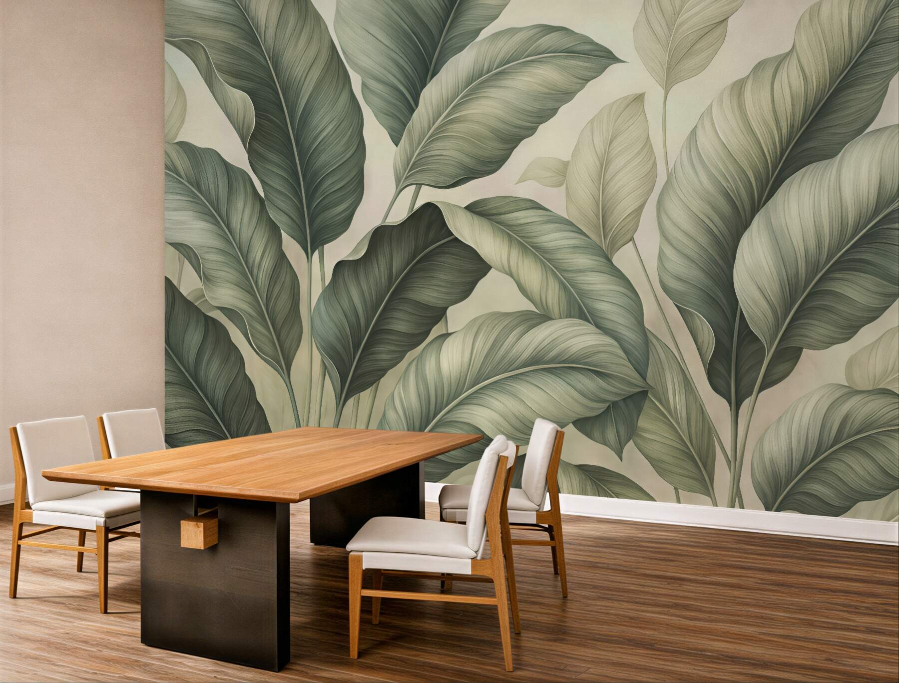 Fototapeta Ogromne tropikalne liście.