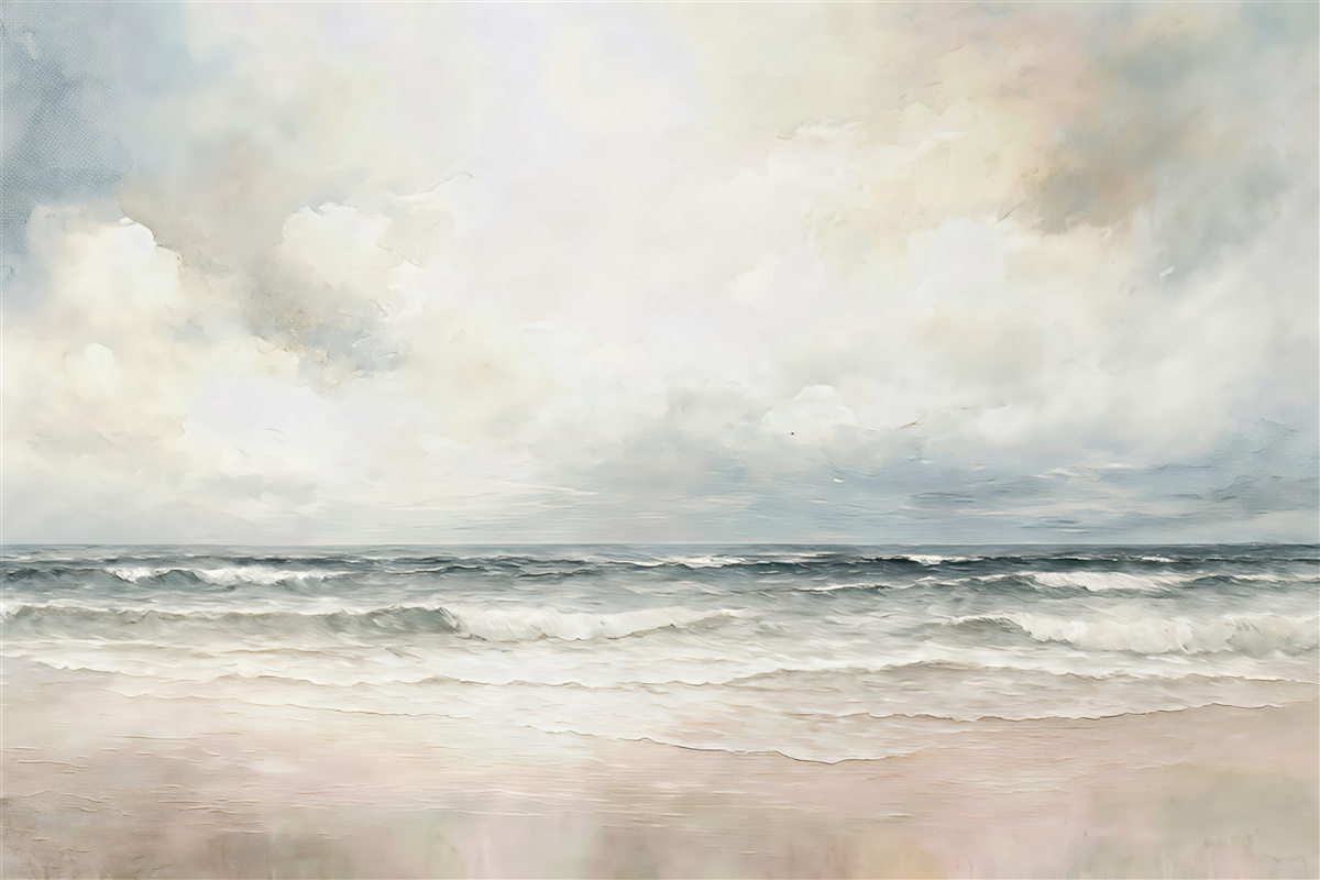 Fototapeta Abstrakcyjny widnokrąg połączenia nieba i oceanu.