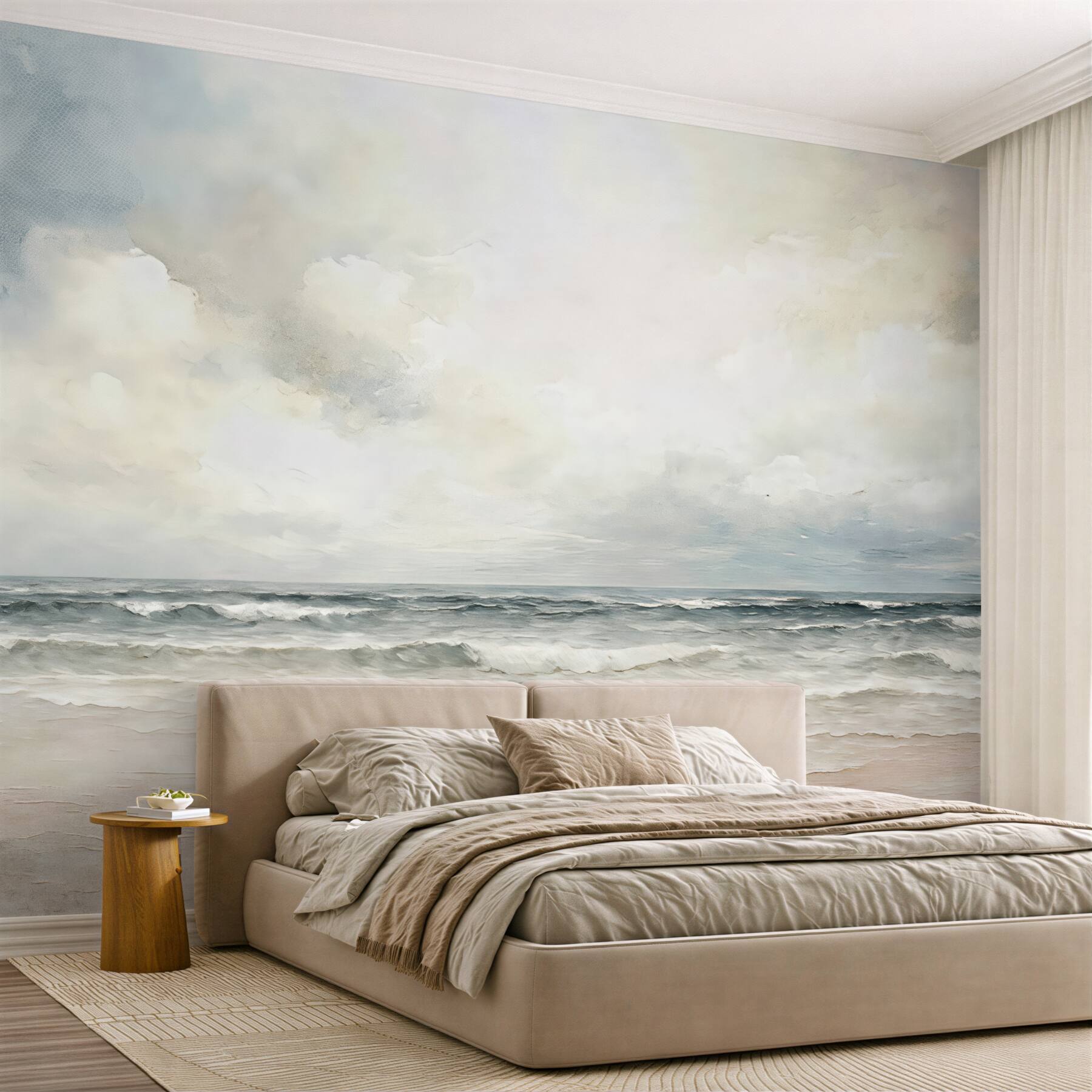 Fototapeta Abstrakcyjny widnokrąg połączenia nieba i oceanu.